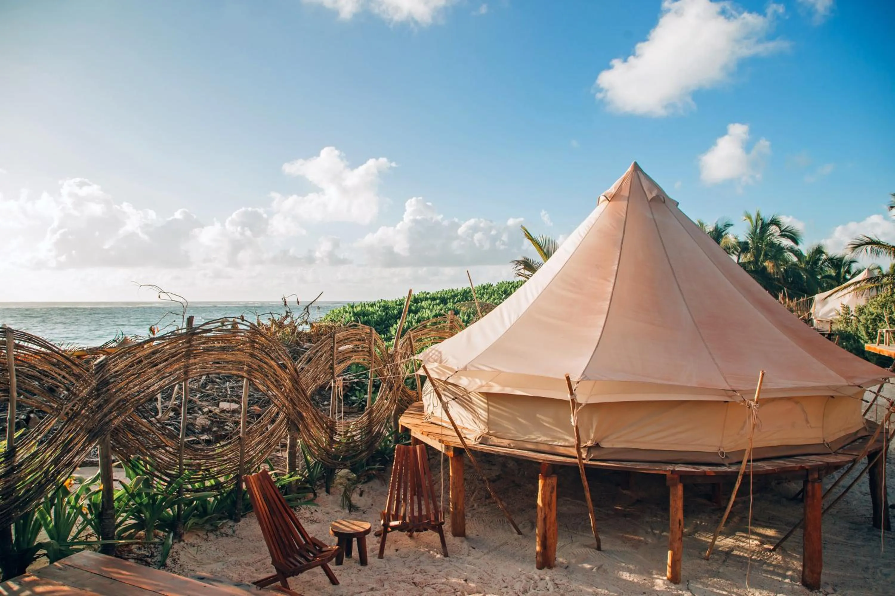 Sea view in Glamp Ikal Tulum