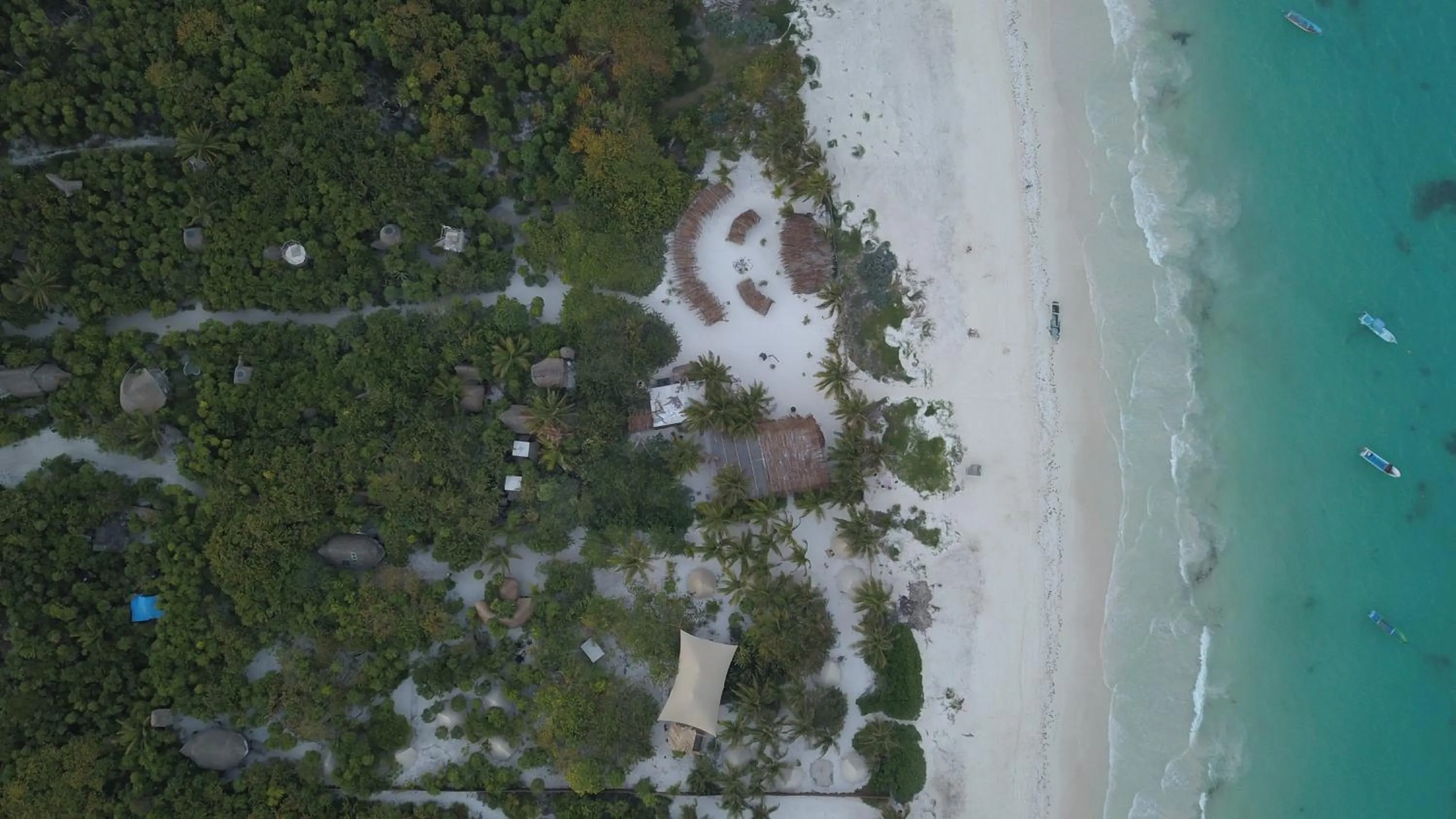 Bird's eye view in Glamp Ikal Tulum
