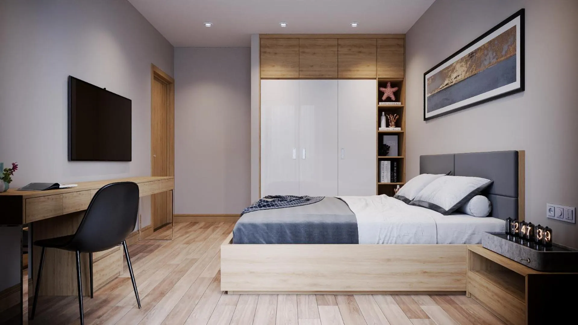 Bed in Fukurai Hotel & Apartment 2 Ha Noi