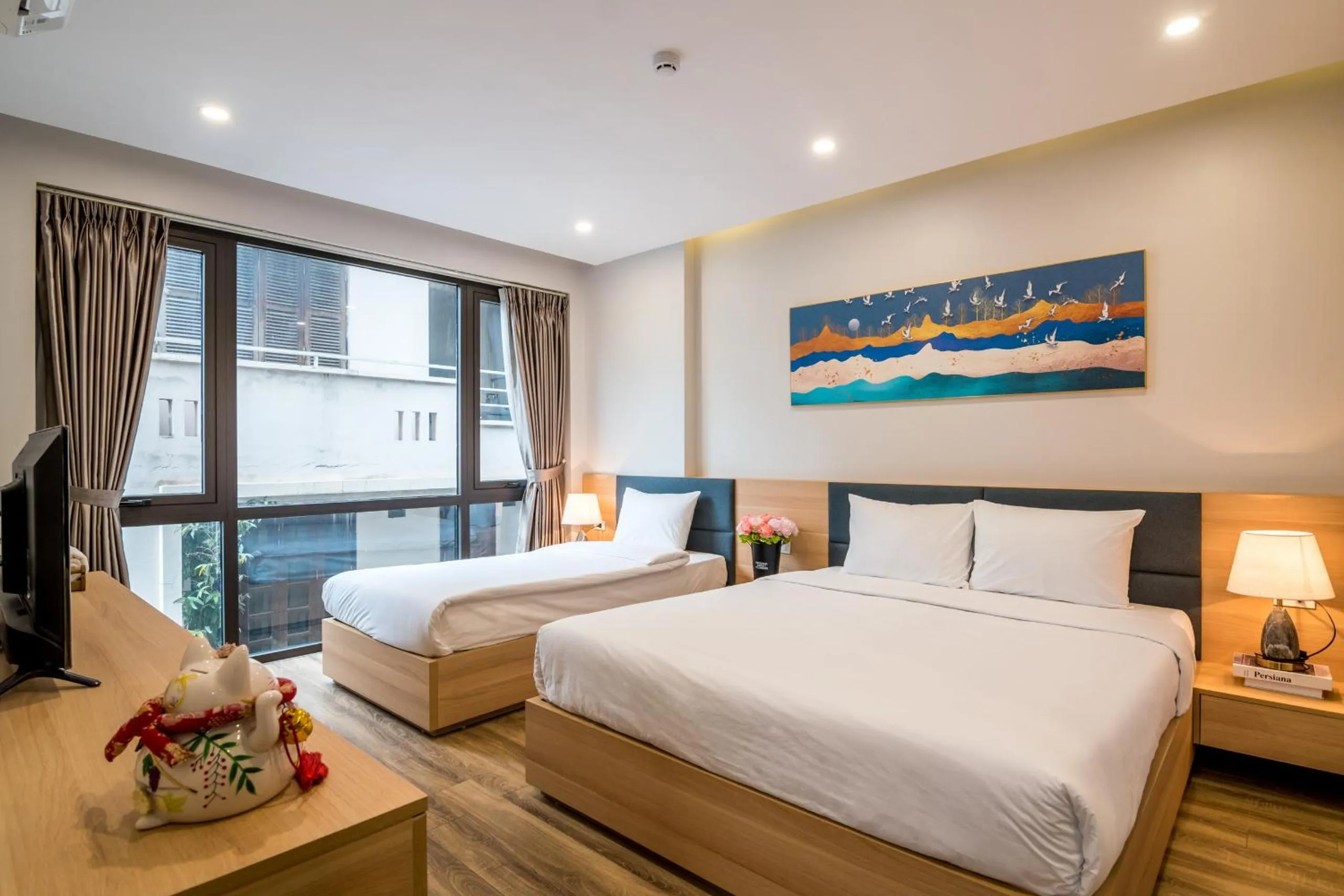 Bed in Fukurai Hotel & Apartment 2 Ha Noi