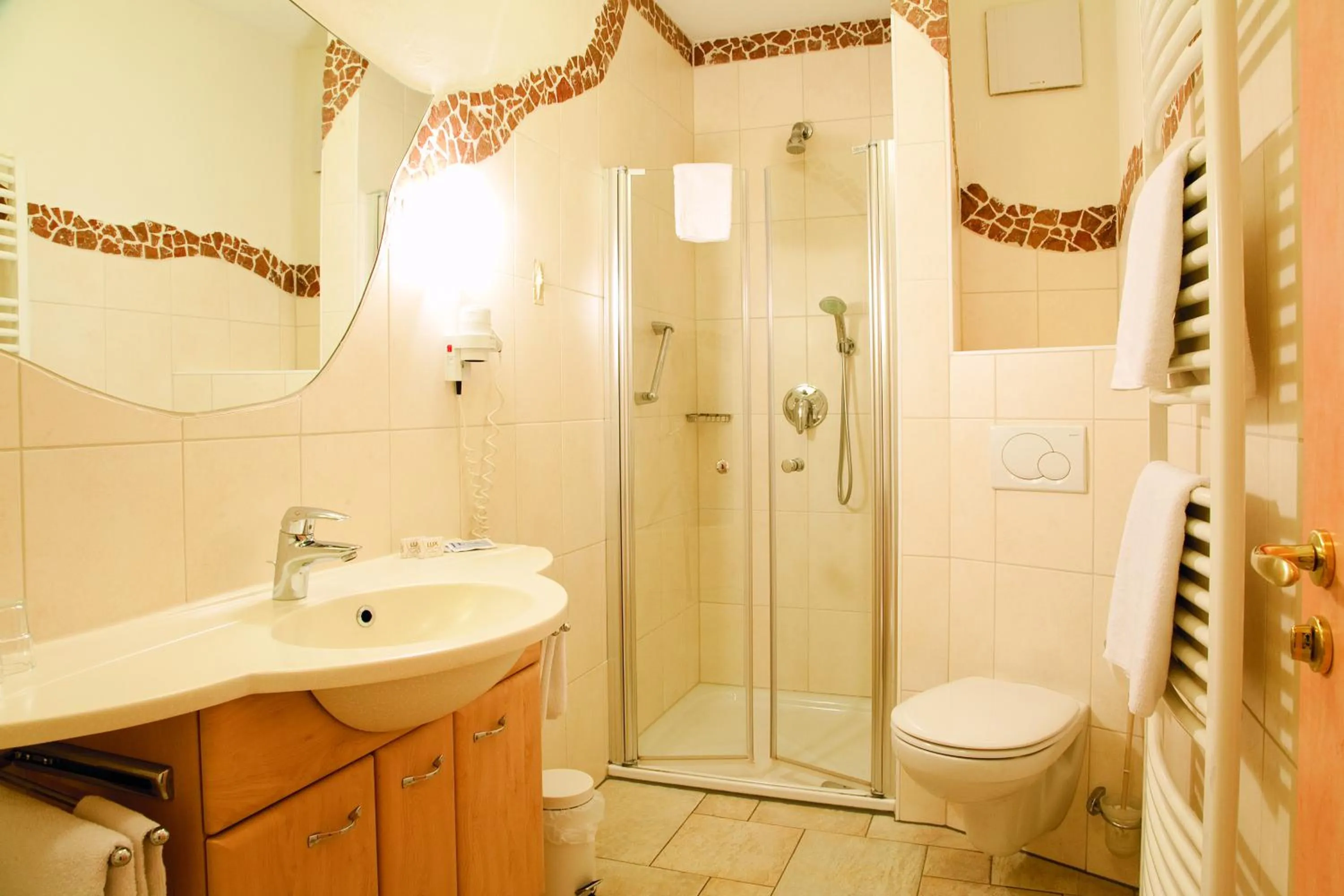 Shower in LandKomfort Hotel Elsenmann Garni