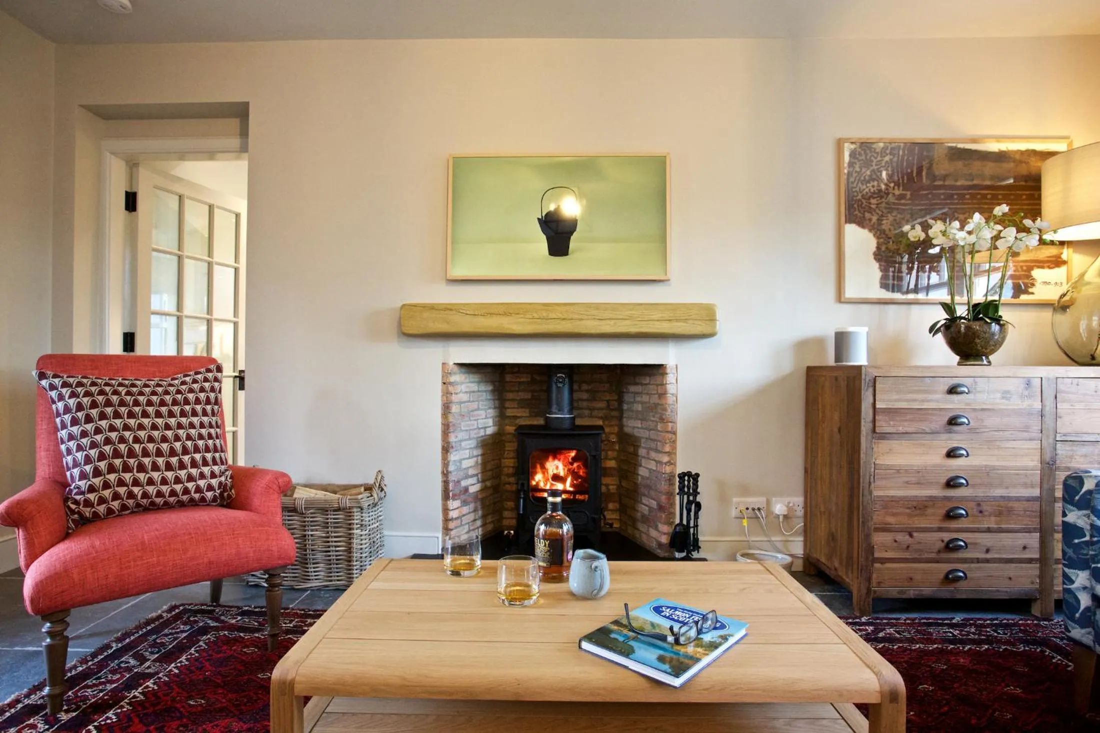Living room in Ross Lodge