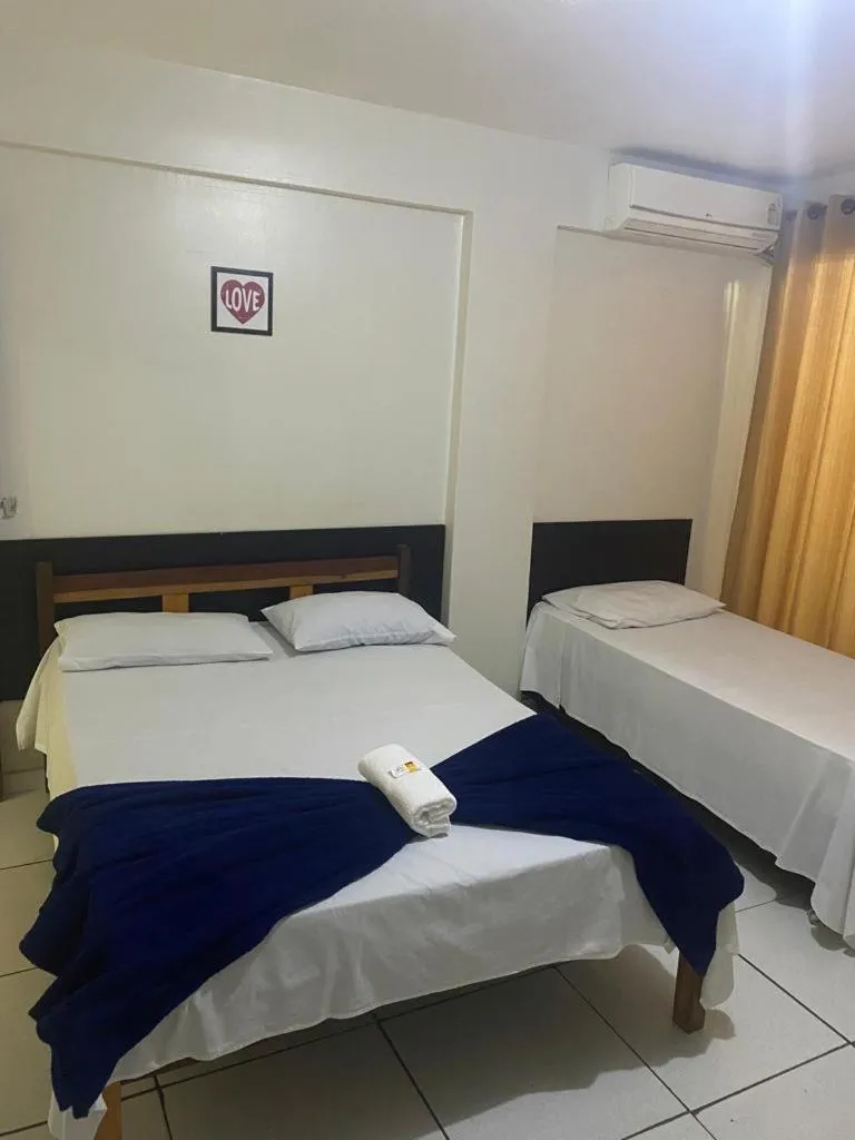 Bed in Hotel Novo Gama