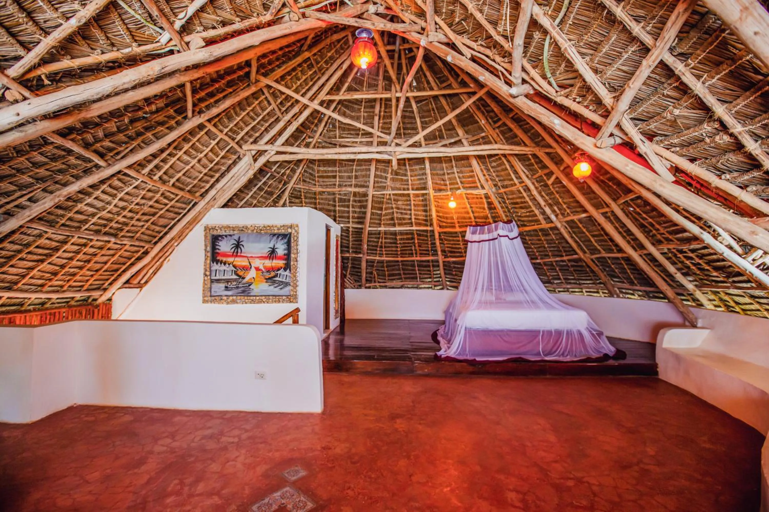 Bed in AHG Waridi Beach Resort & SPA