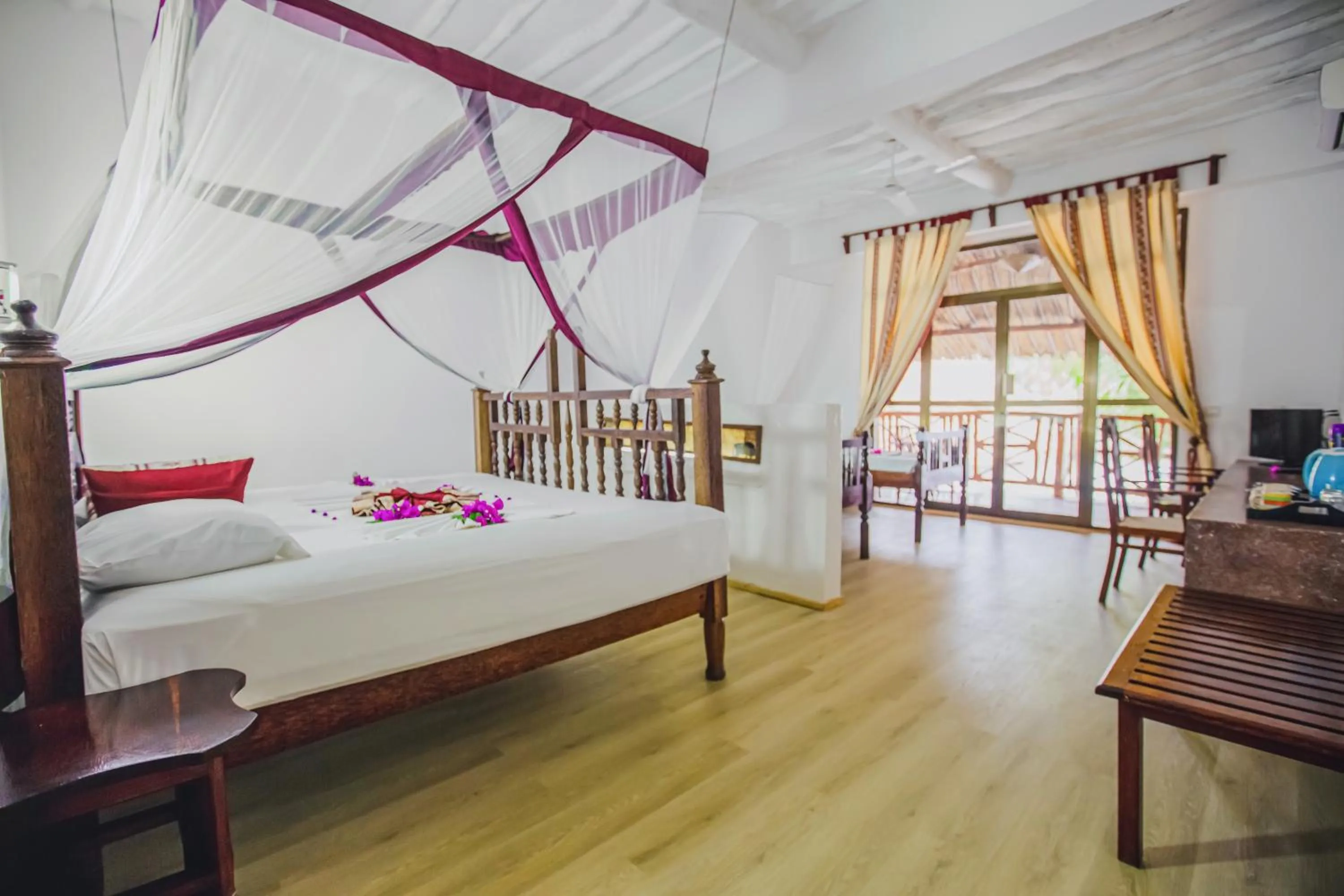 Bed in AHG Waridi Beach Resort & SPA