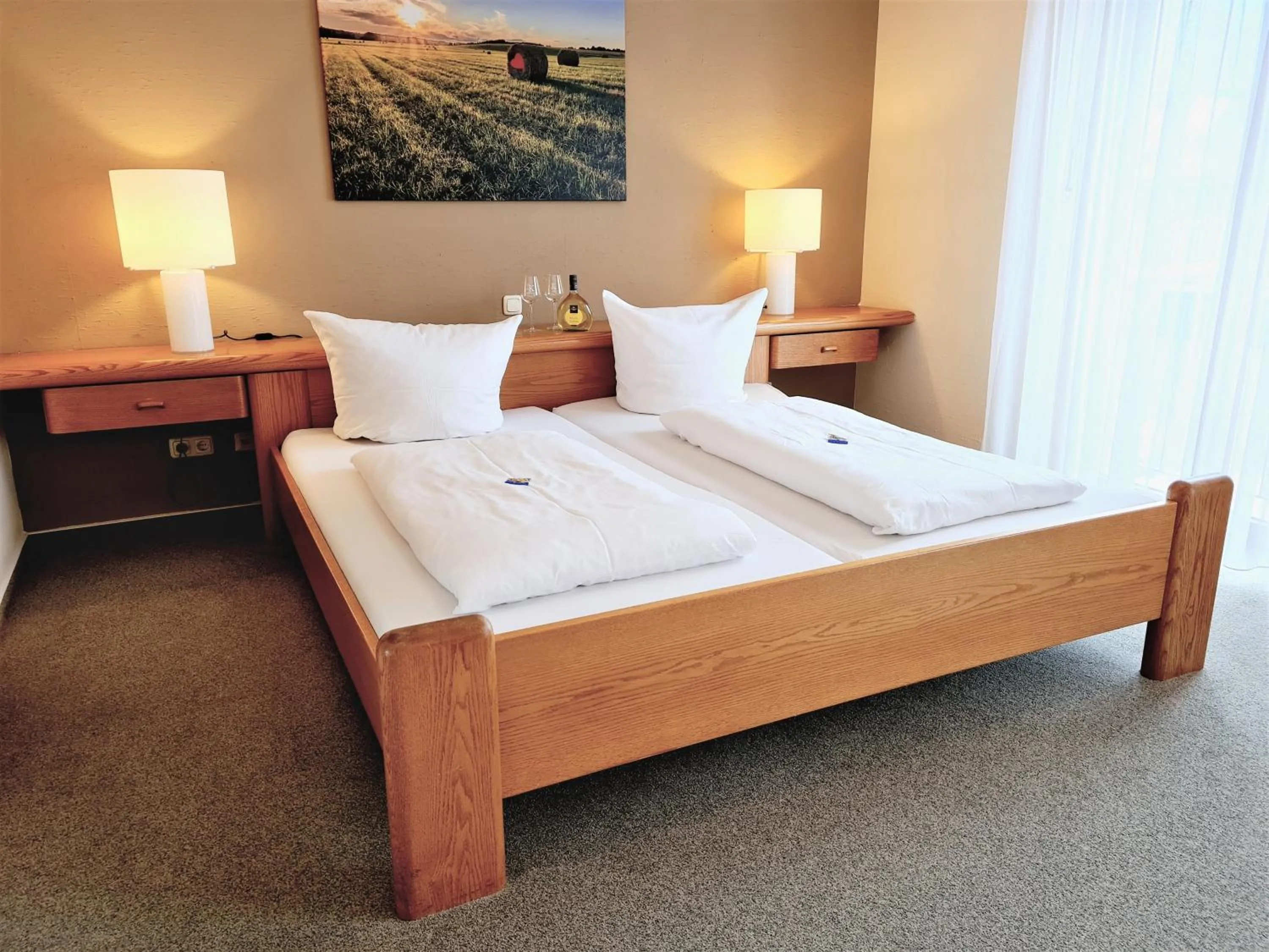 Bed in Hotel Goldenes Fass