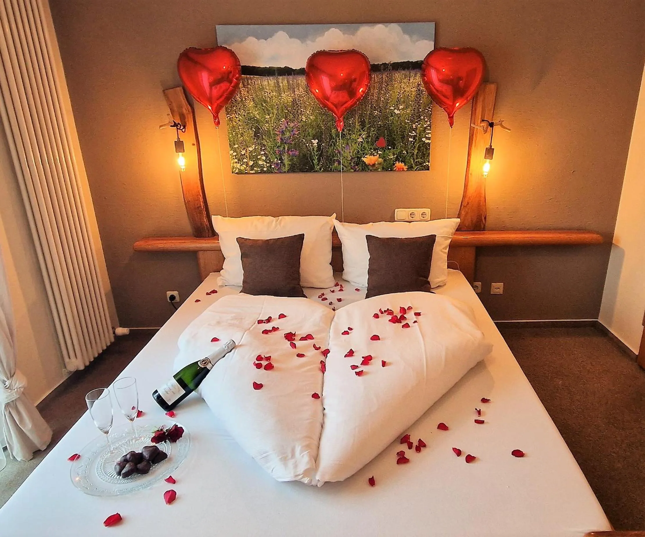 Bed in Hotel Goldenes Fass