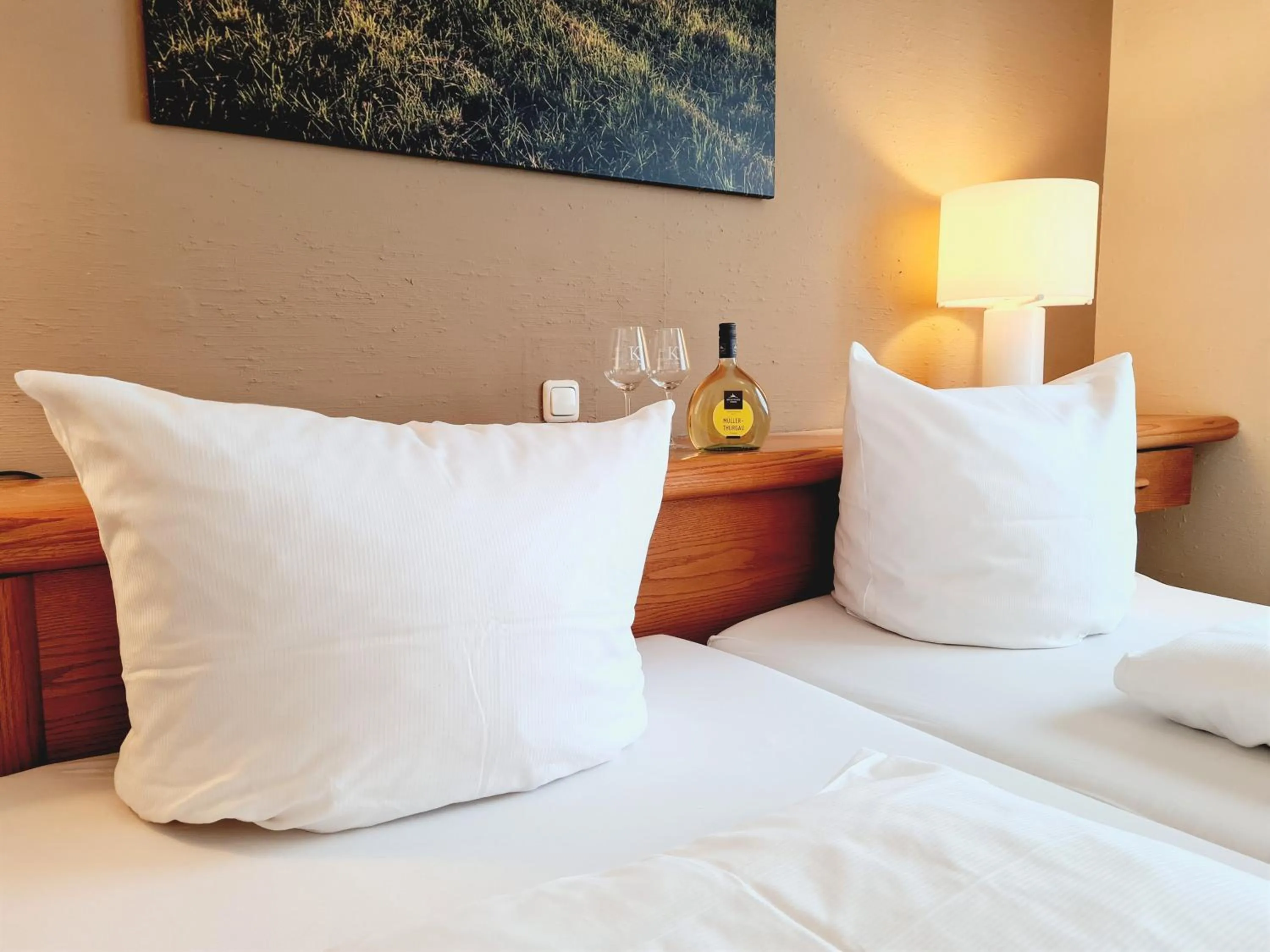 Bed in Hotel Goldenes Fass