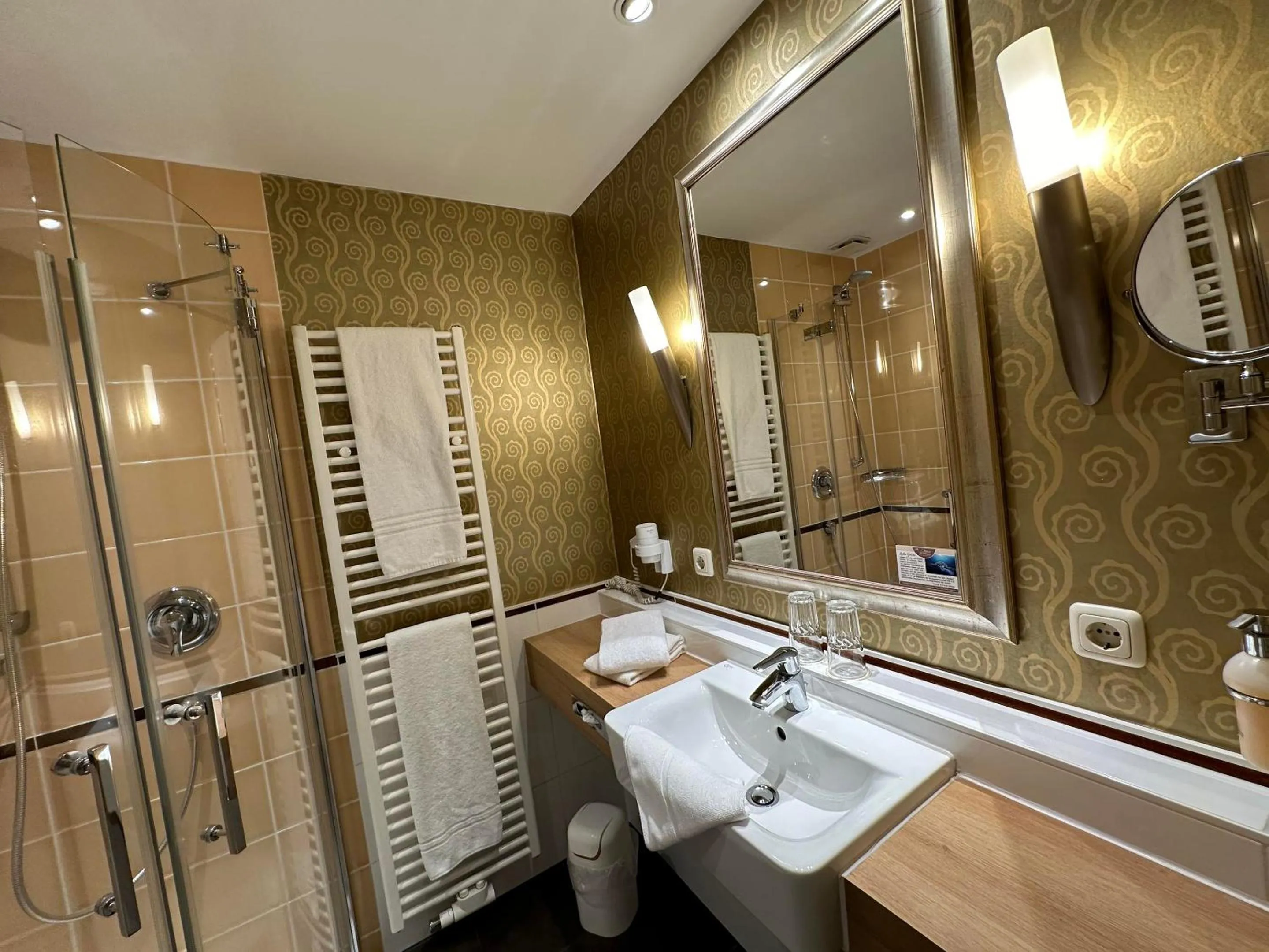 Shower in Köhlers Forsthaus Wellness & Genuss Hotel