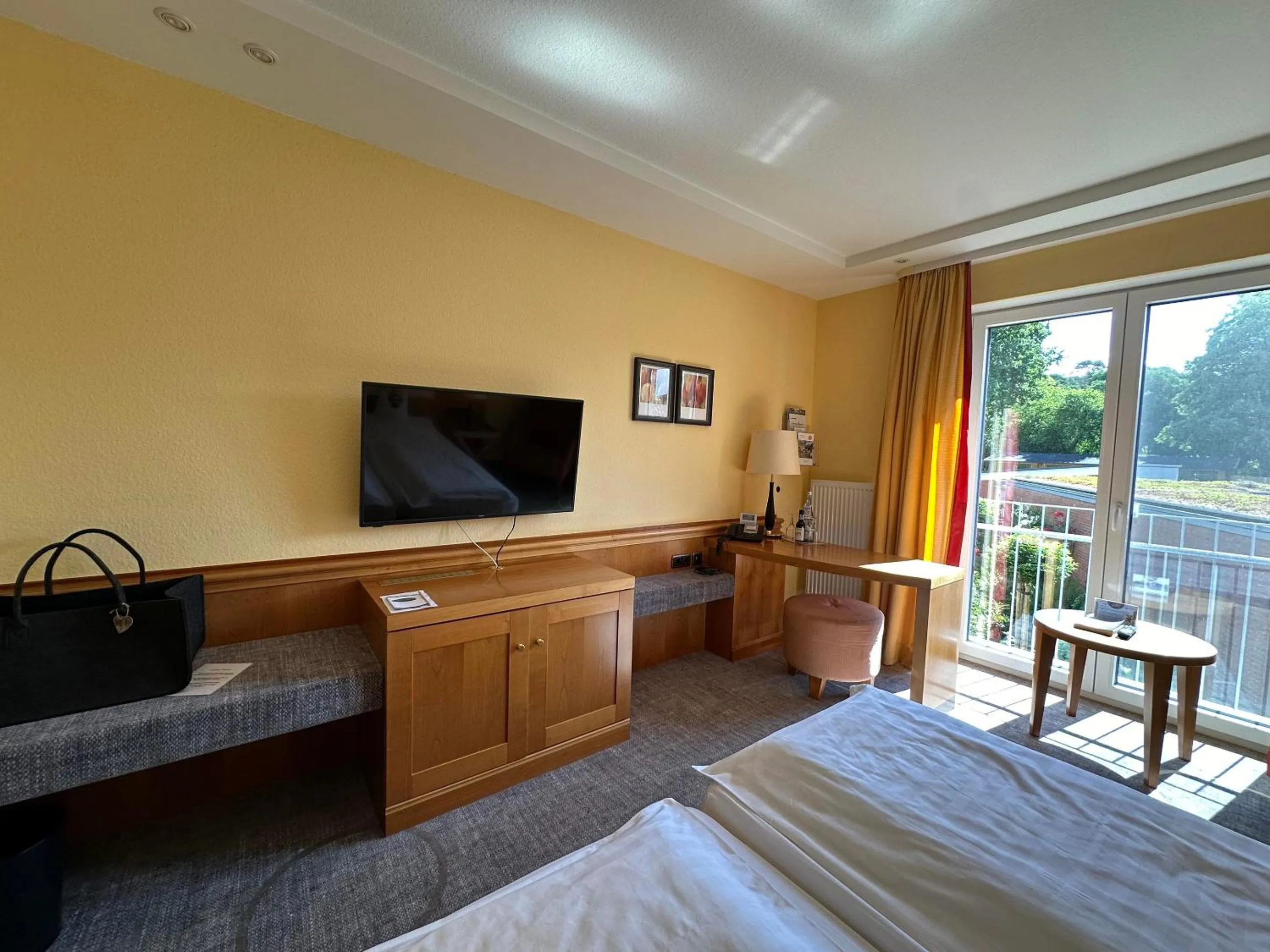 Bed in Köhlers Forsthaus Wellness & Genuss Hotel