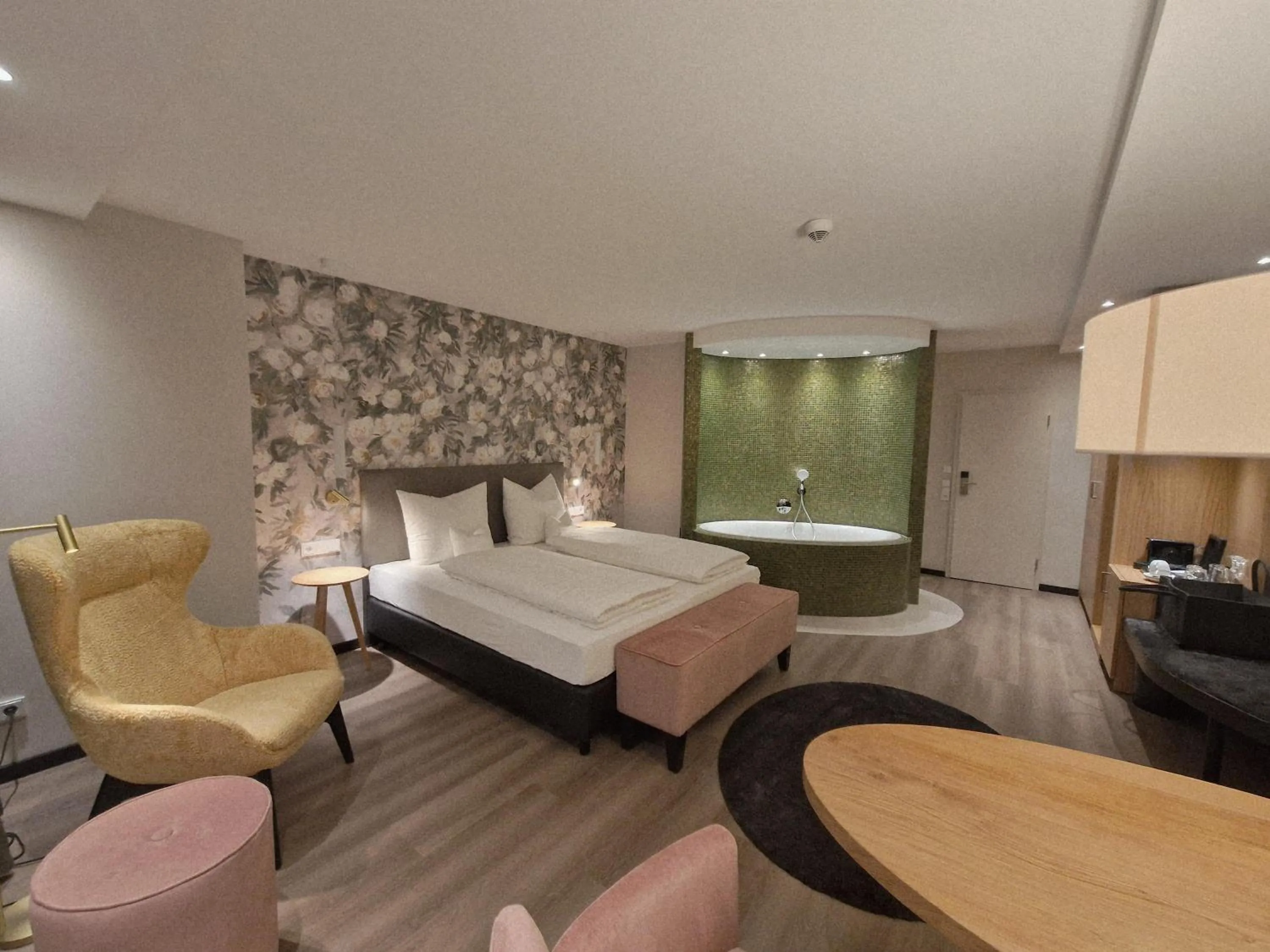 Bed in Köhlers Forsthaus Wellness & Genuss Hotel