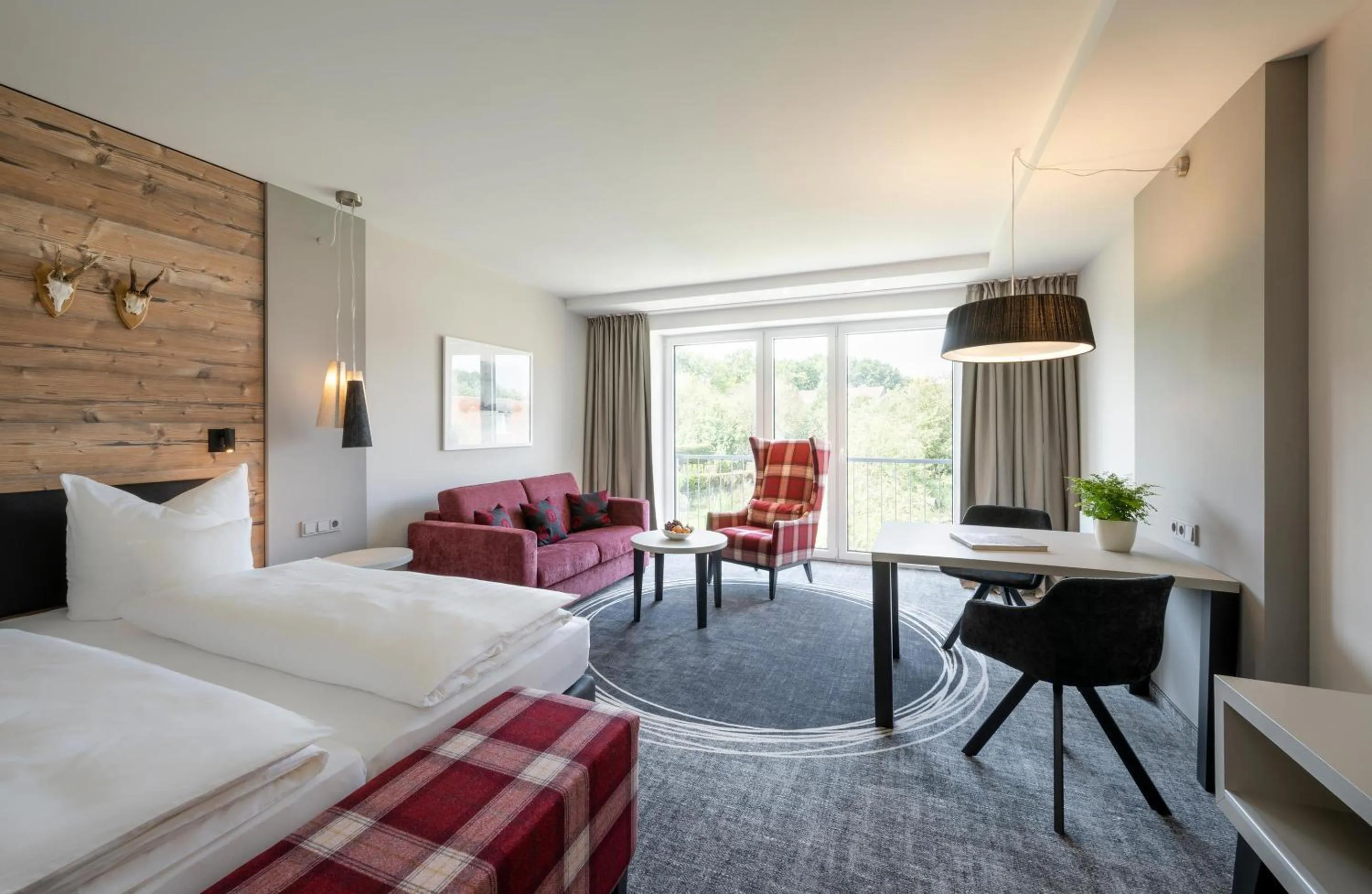 Bed in Köhlers Forsthaus Wellness & Genuss Hotel