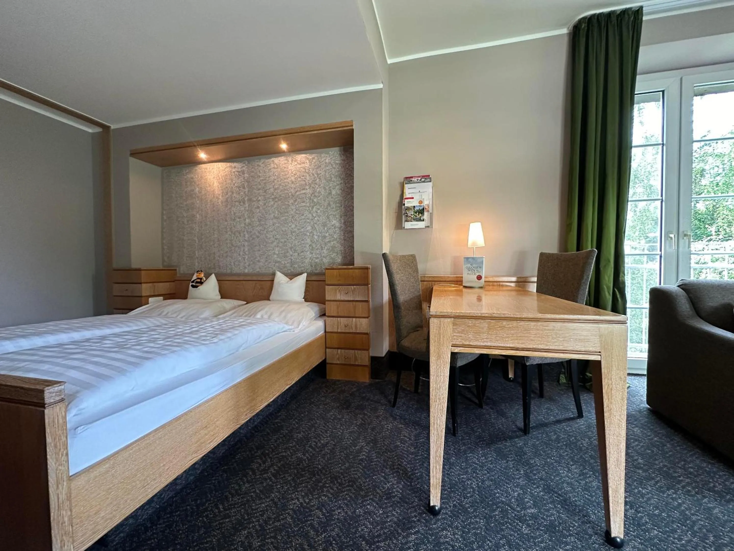 Bed in Köhlers Forsthaus Wellness & Genuss Hotel