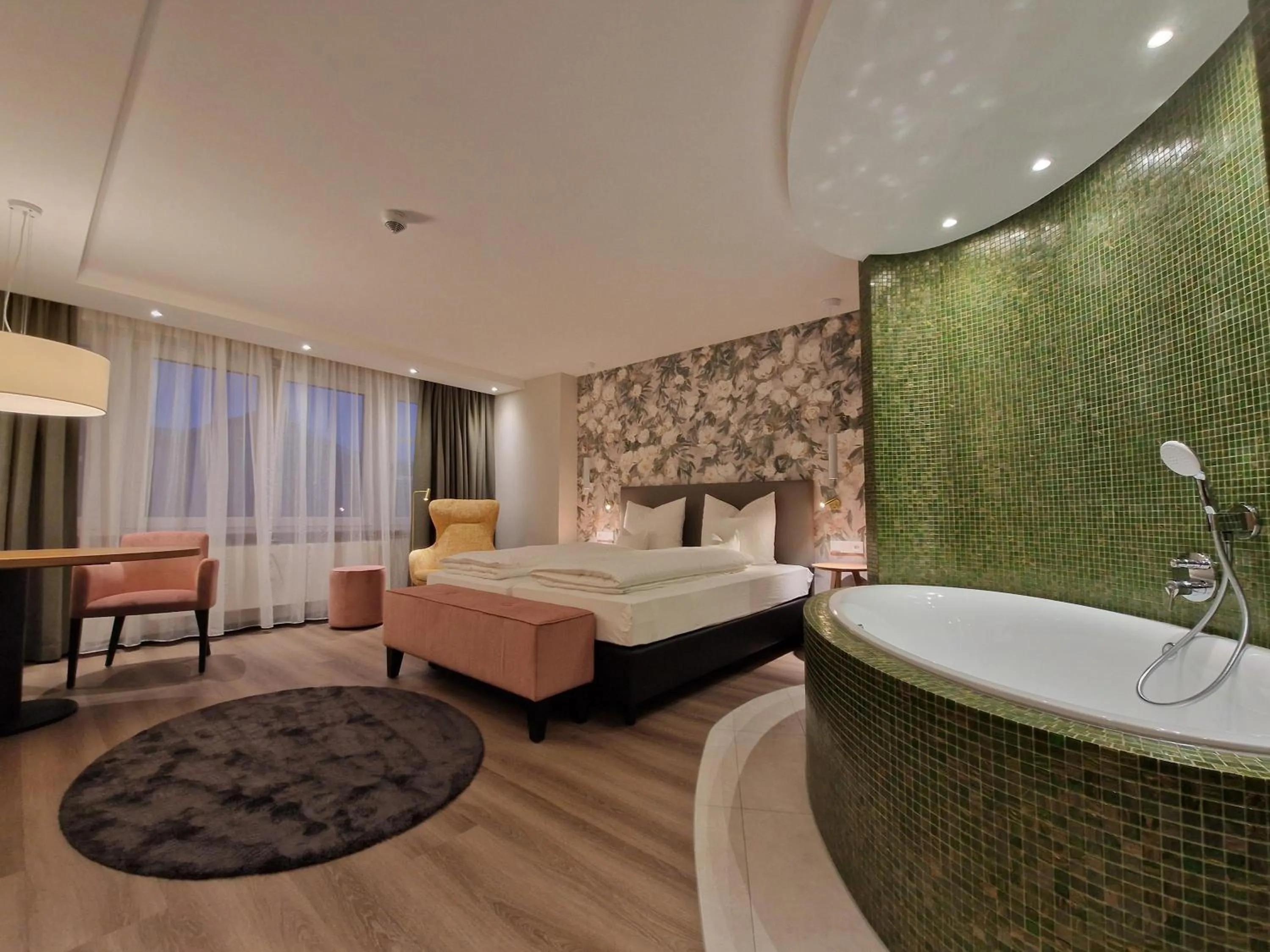 Bed in Köhlers Forsthaus Wellness & Genuss Hotel