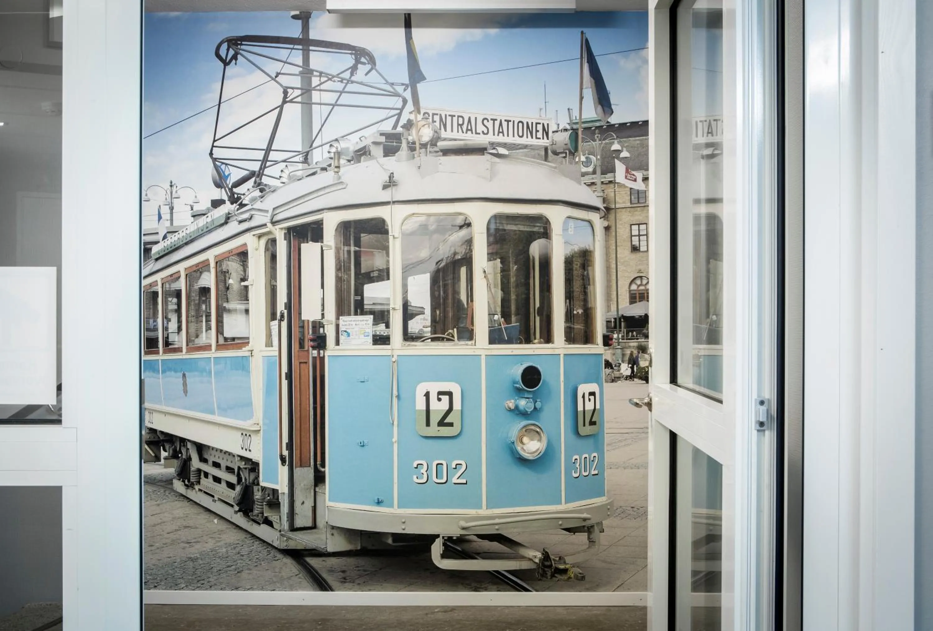Decorative detail in Linnéplatsens Hotell & Vandrarhem