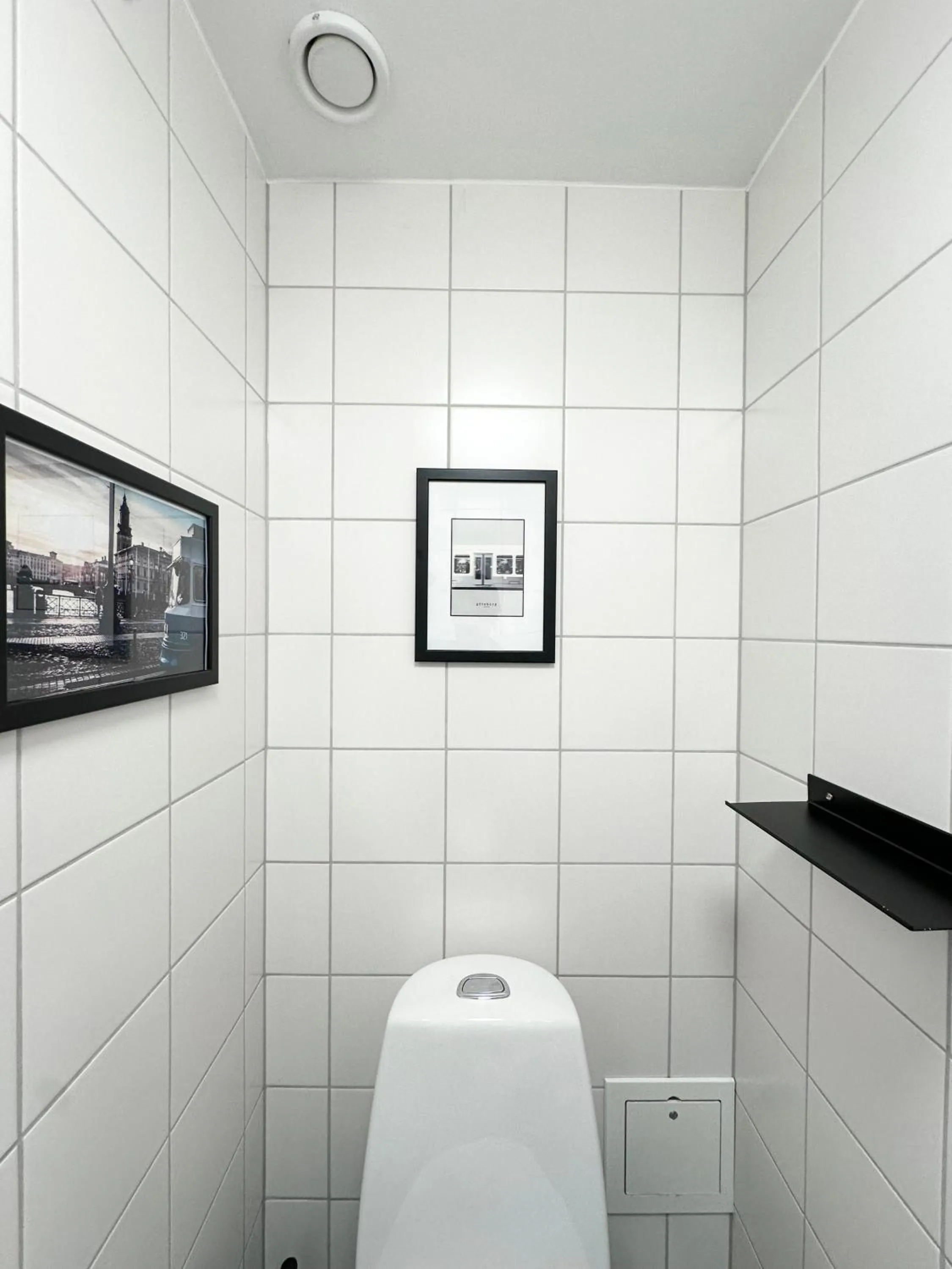 Toilet in Linnéplatsens Hotell & Vandrarhem