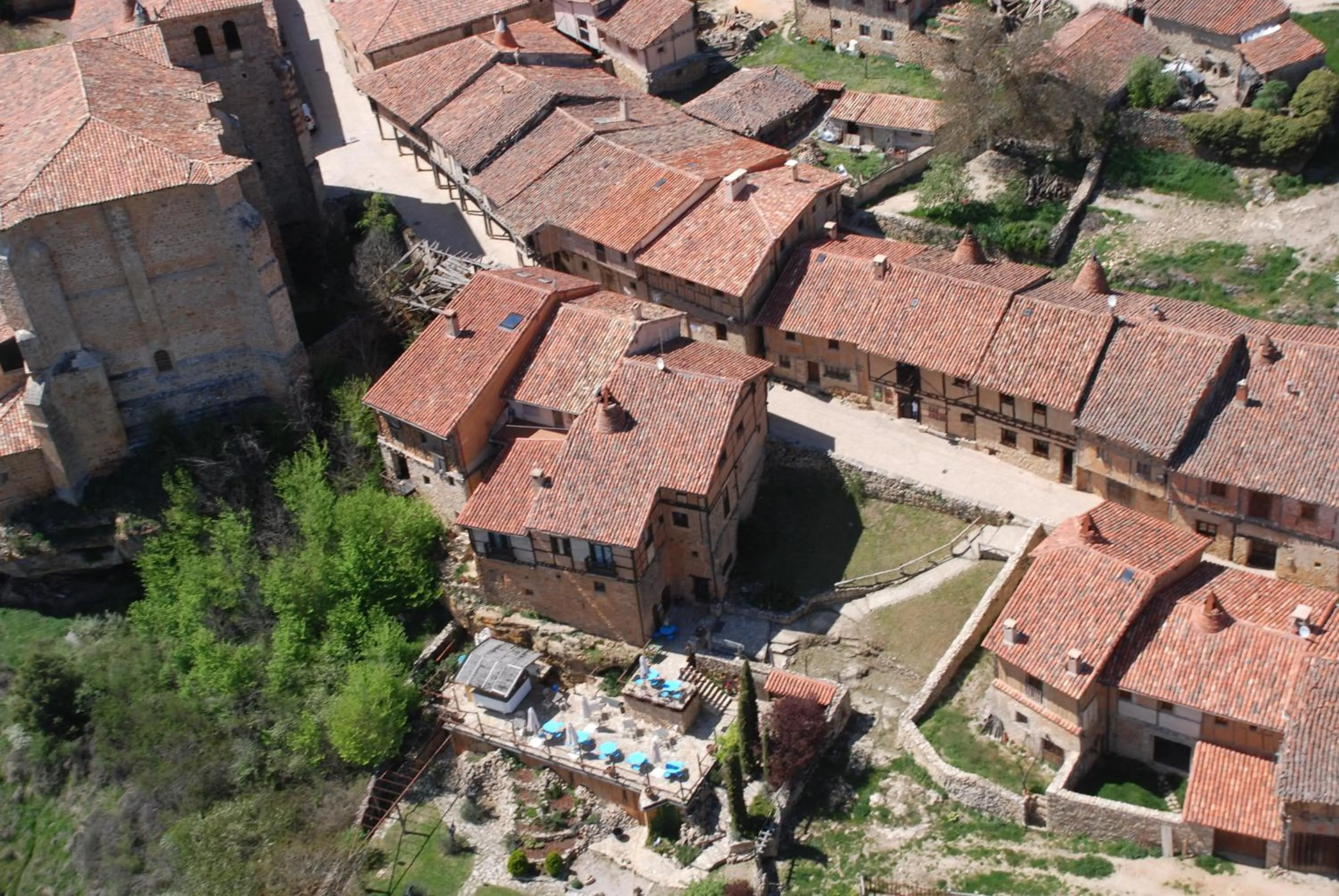 Bird's eye view in La Casa del Cura de Calatañazor