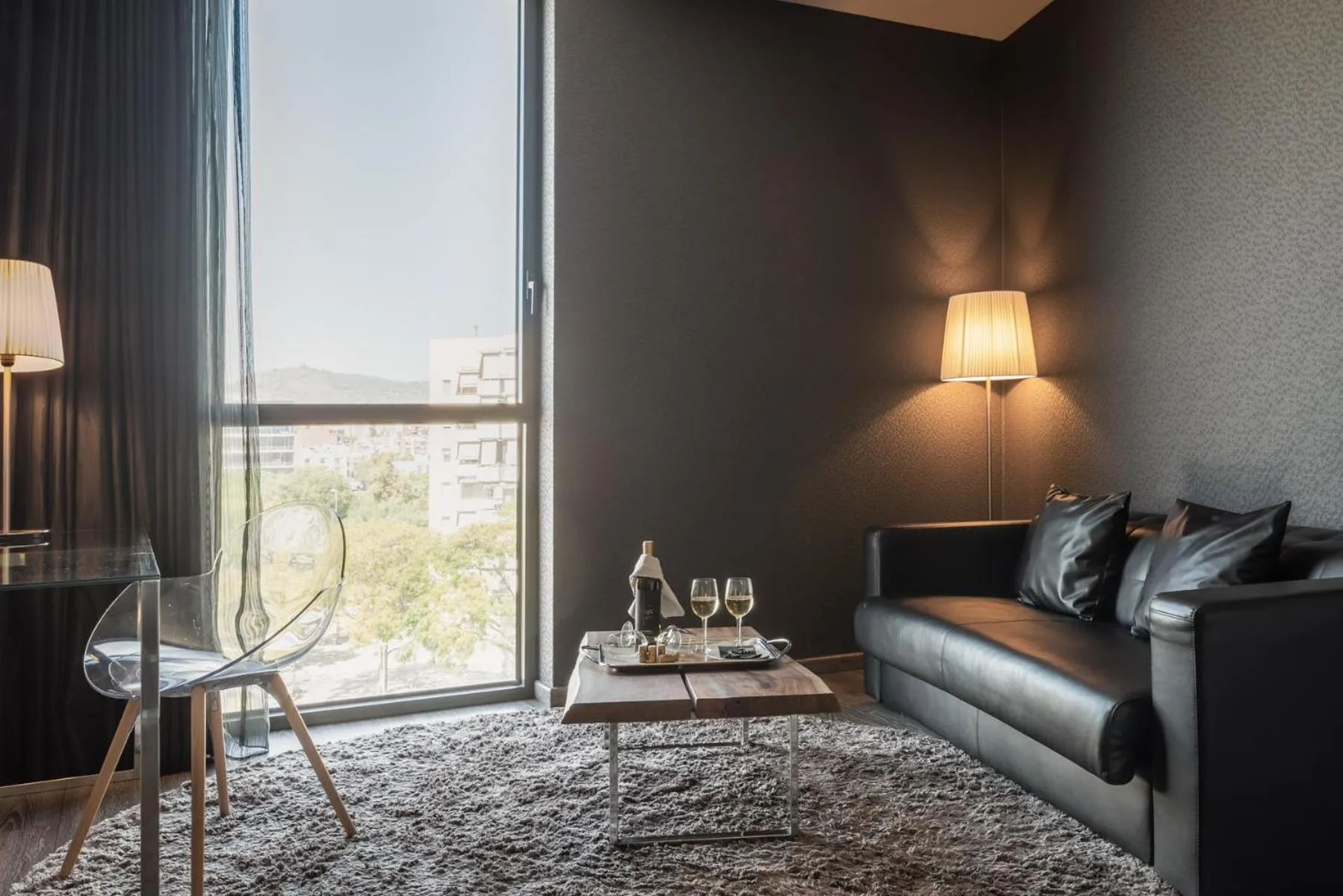 Seating area in Hotel SB Plaza Europa