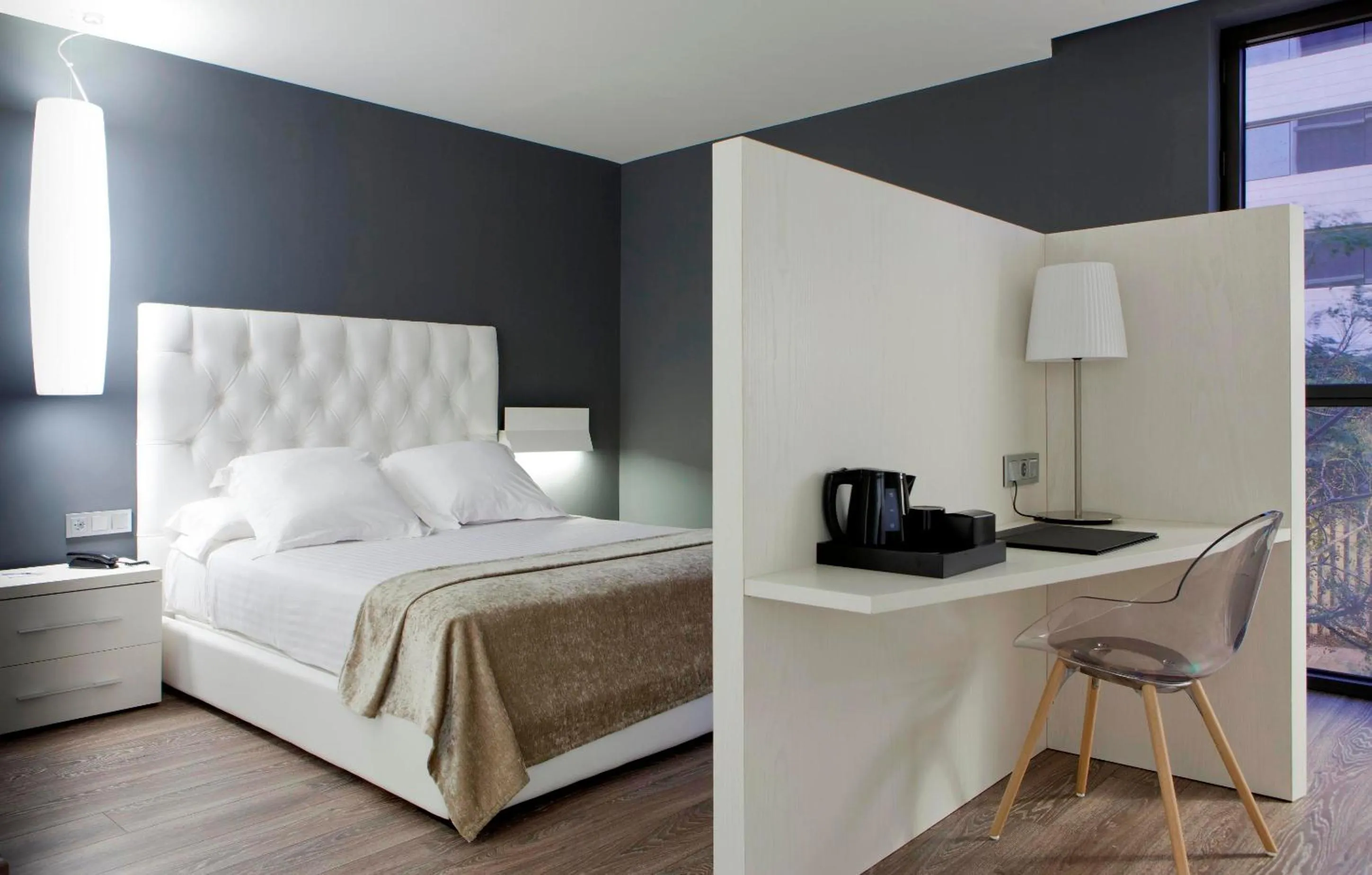 Coffee/tea facilities, Bed in Hotel SB Plaza Europa