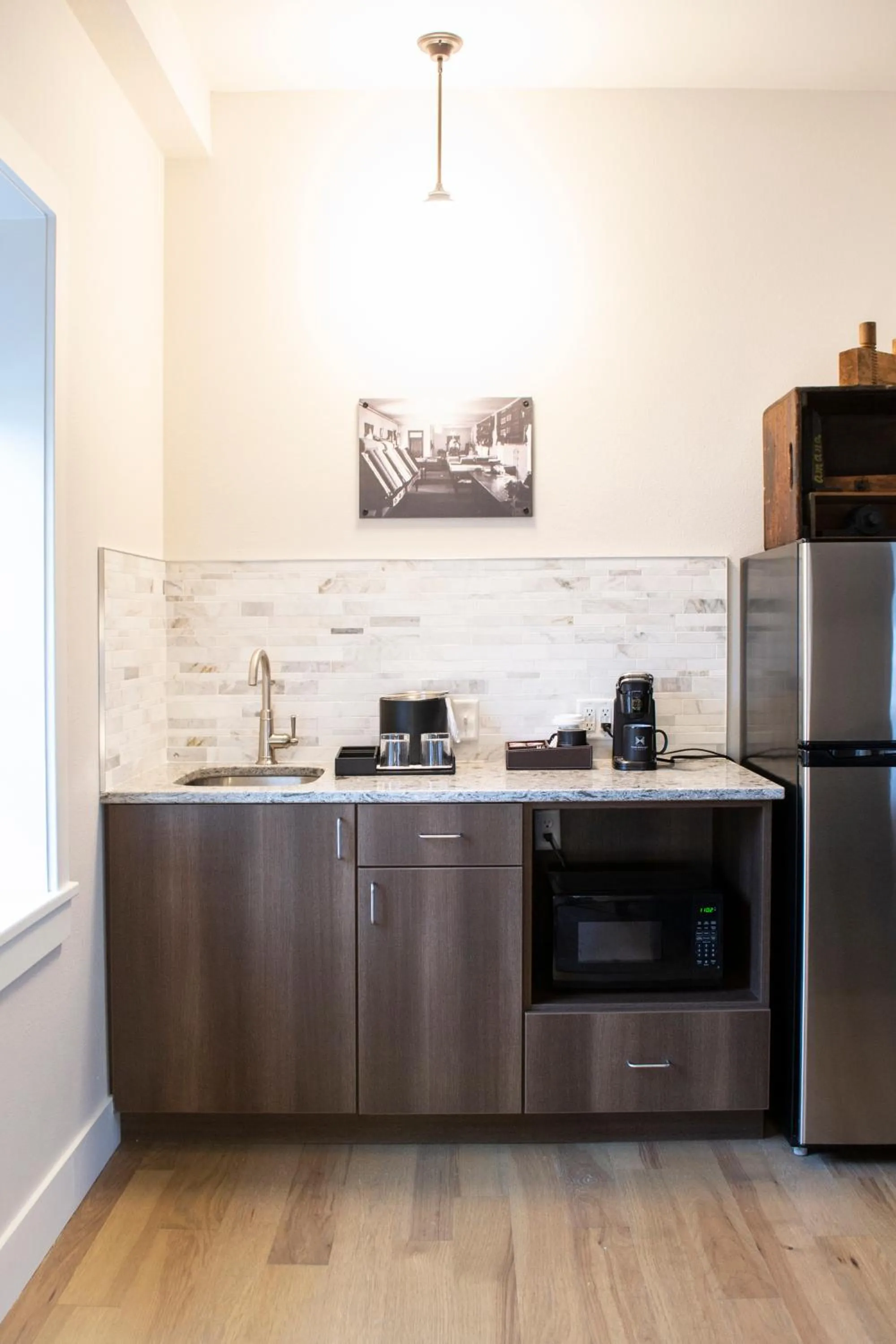 Kitchen or kitchenette in Hotel Millwright