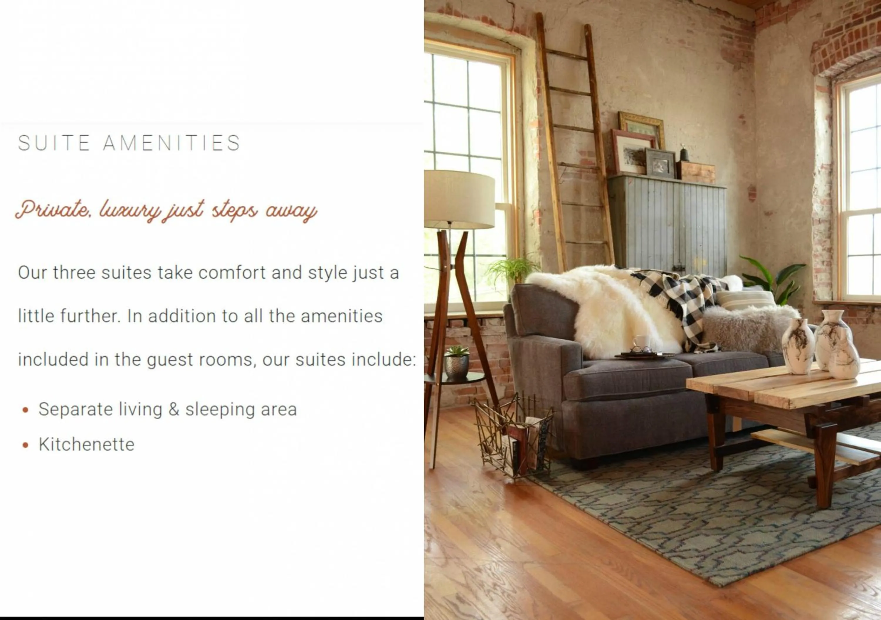 Living room in Hotel Millwright