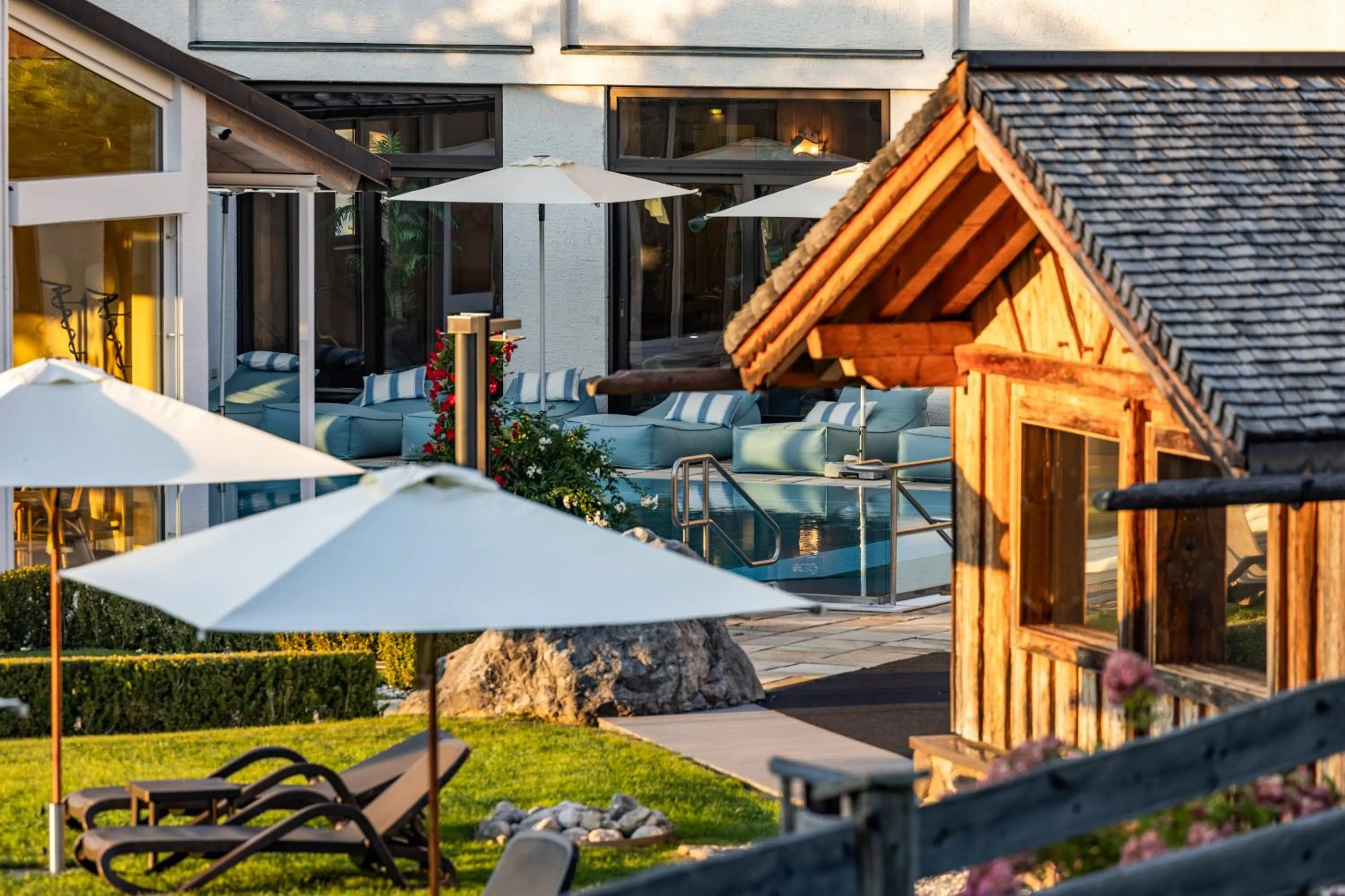 Swimming pool in Alm- & Wellnesshotel Alpenhof