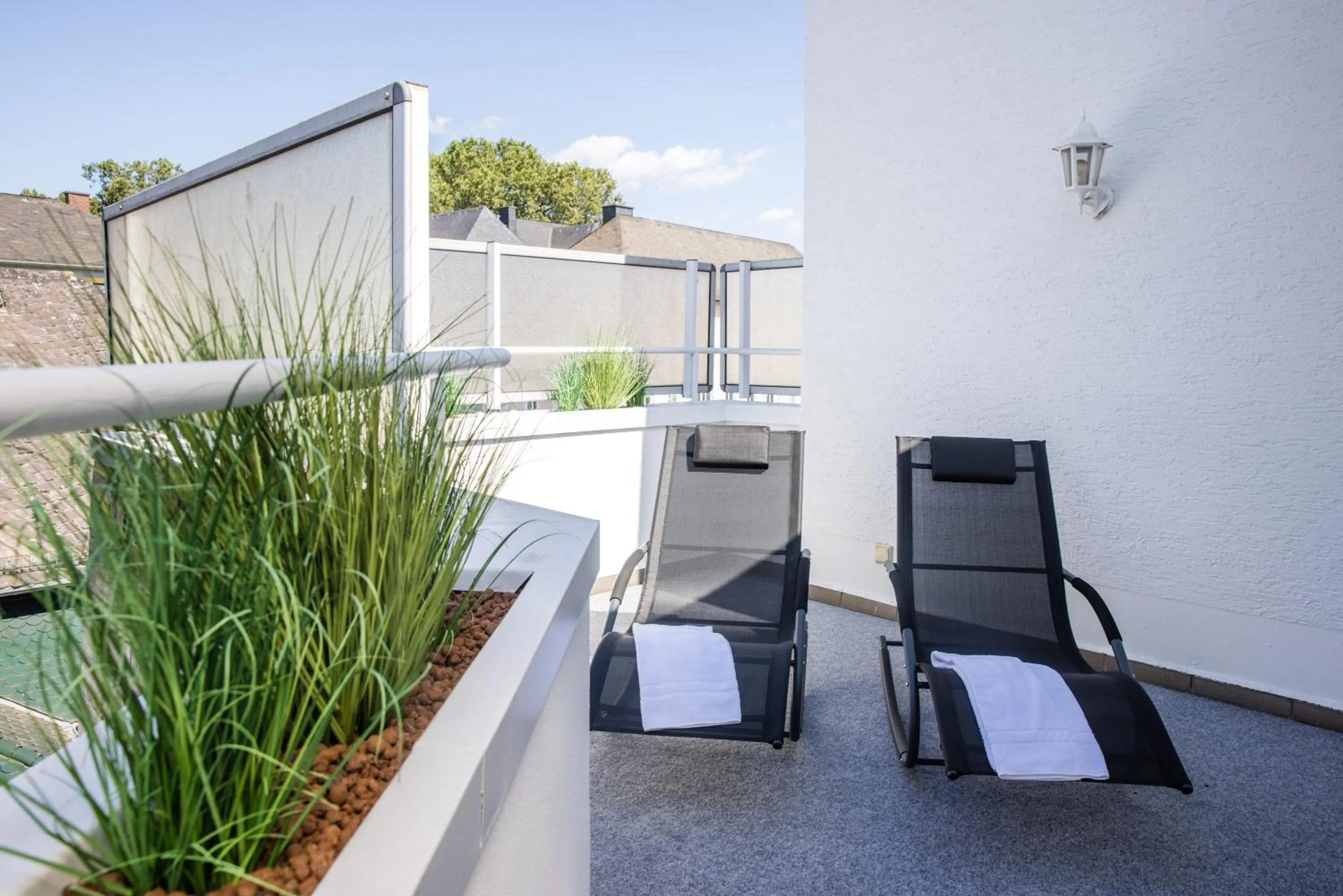Balcony/Terrace in Rheinhotel Rüdesheim - Wellness