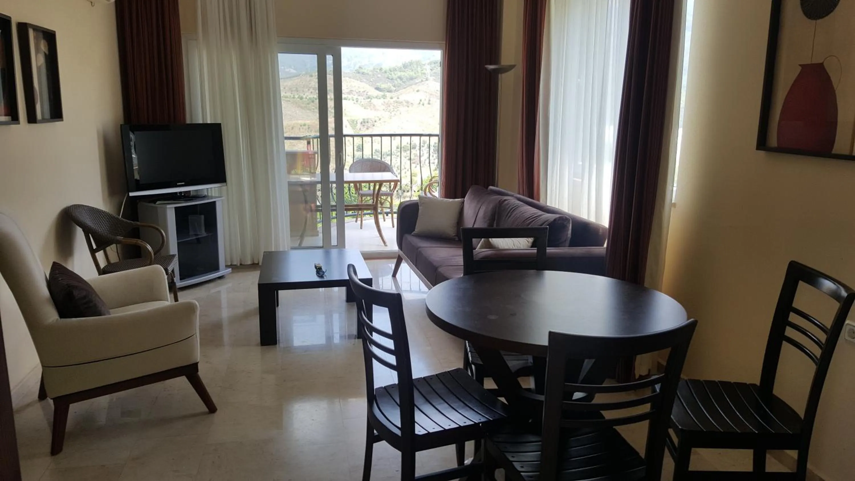Seating area in Alanya Goldcity 2 bedroom villa