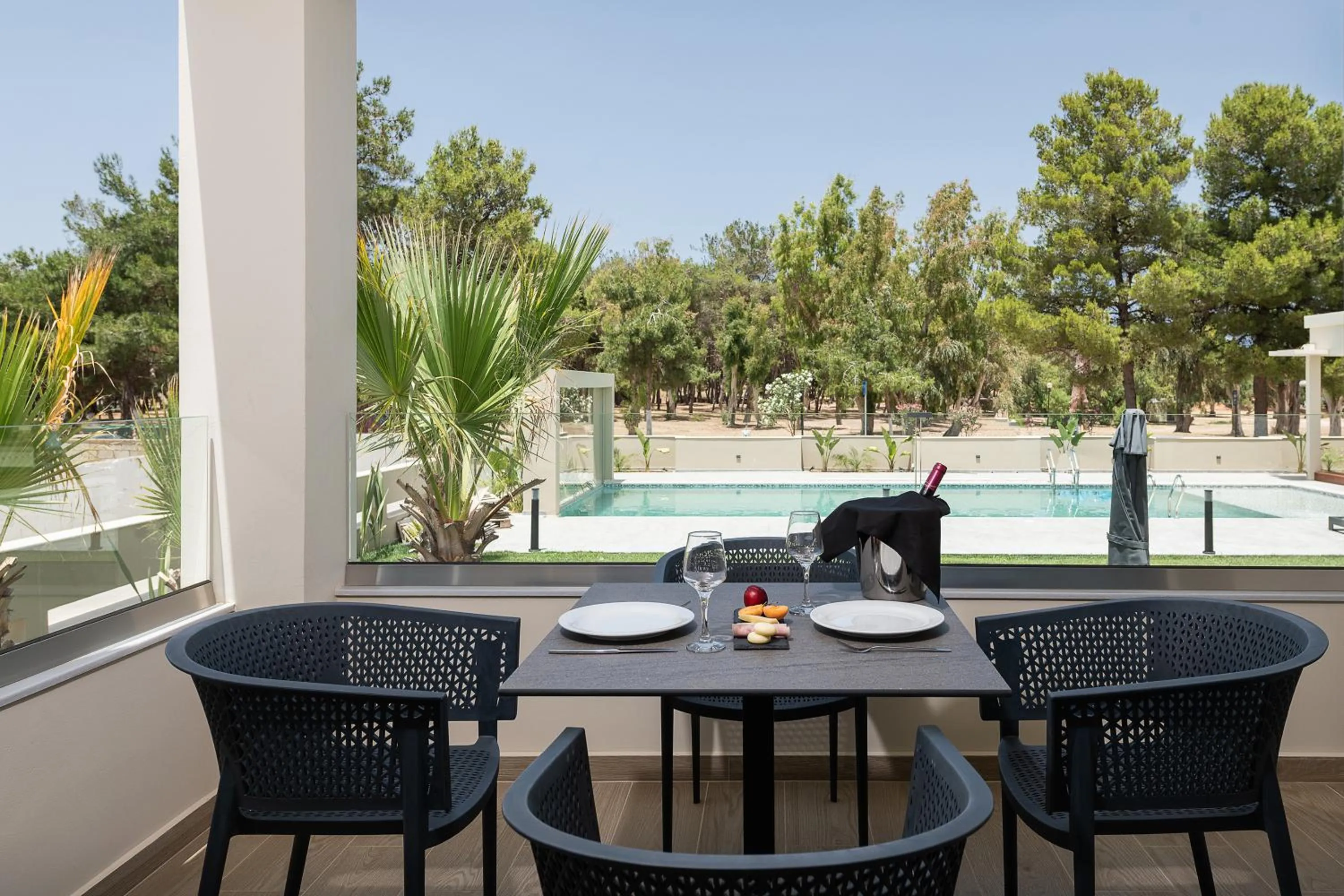 Balcony/Terrace in Mossa Well Being Hotel - Heated pool and Wellness Spa