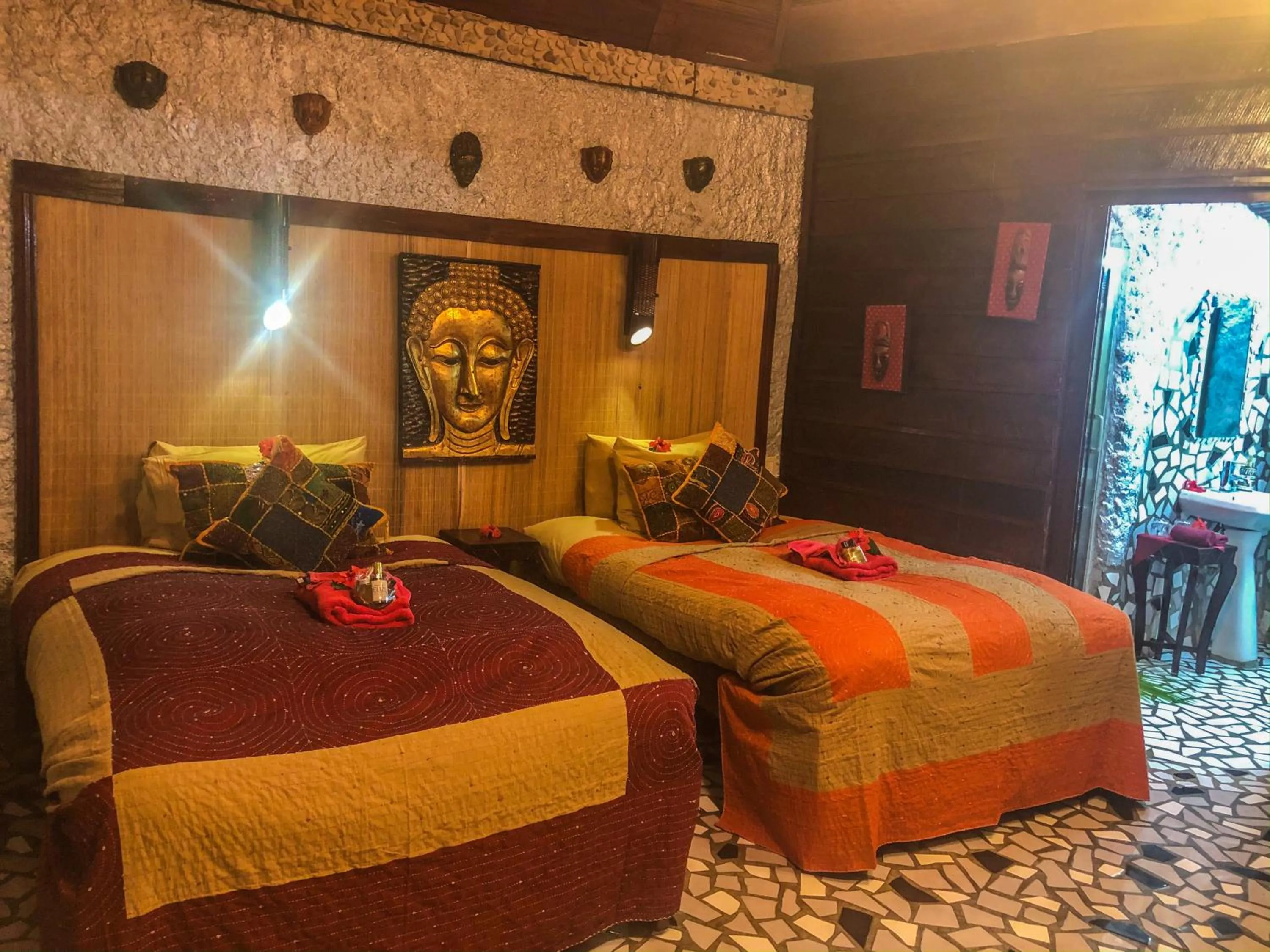 Decorative detail, Bed in ABEZZA Resort And Adventure Spa