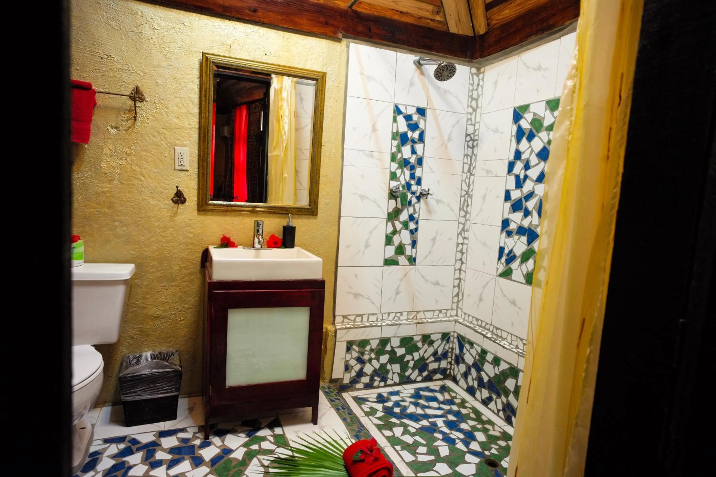 Bathroom, Bed in ABEZZA Resort And Adventure Spa