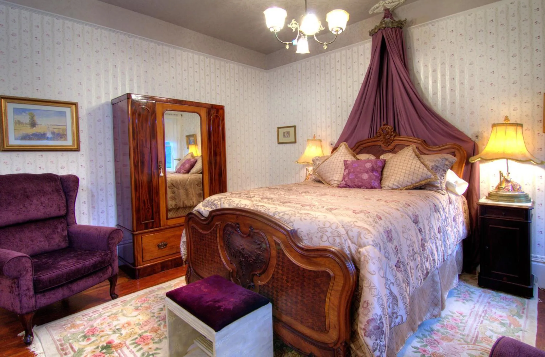 Bedroom in Gingerbread Mansion