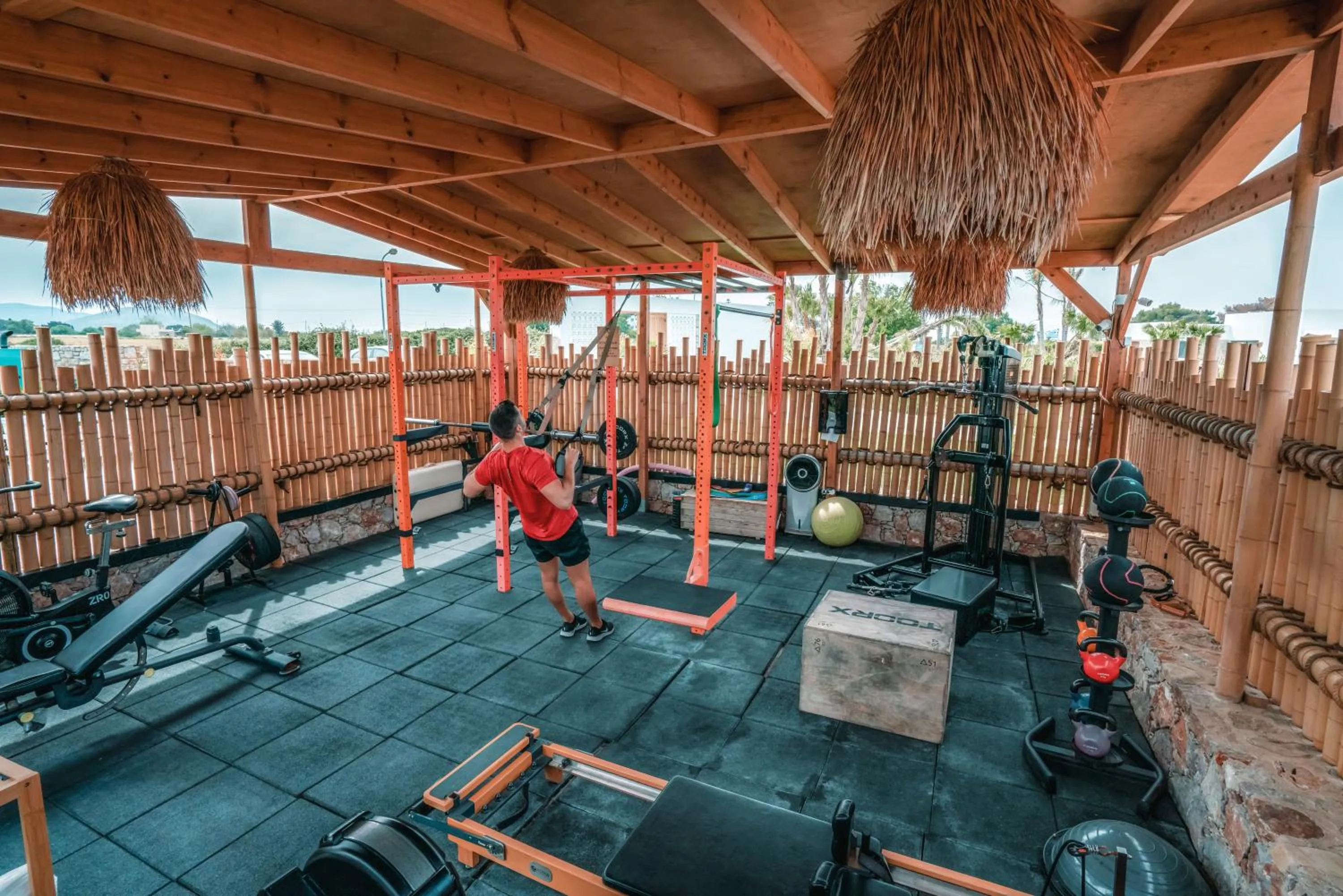 Fitness centre/facilities in TAF Villas - Beach Resort & Tesla