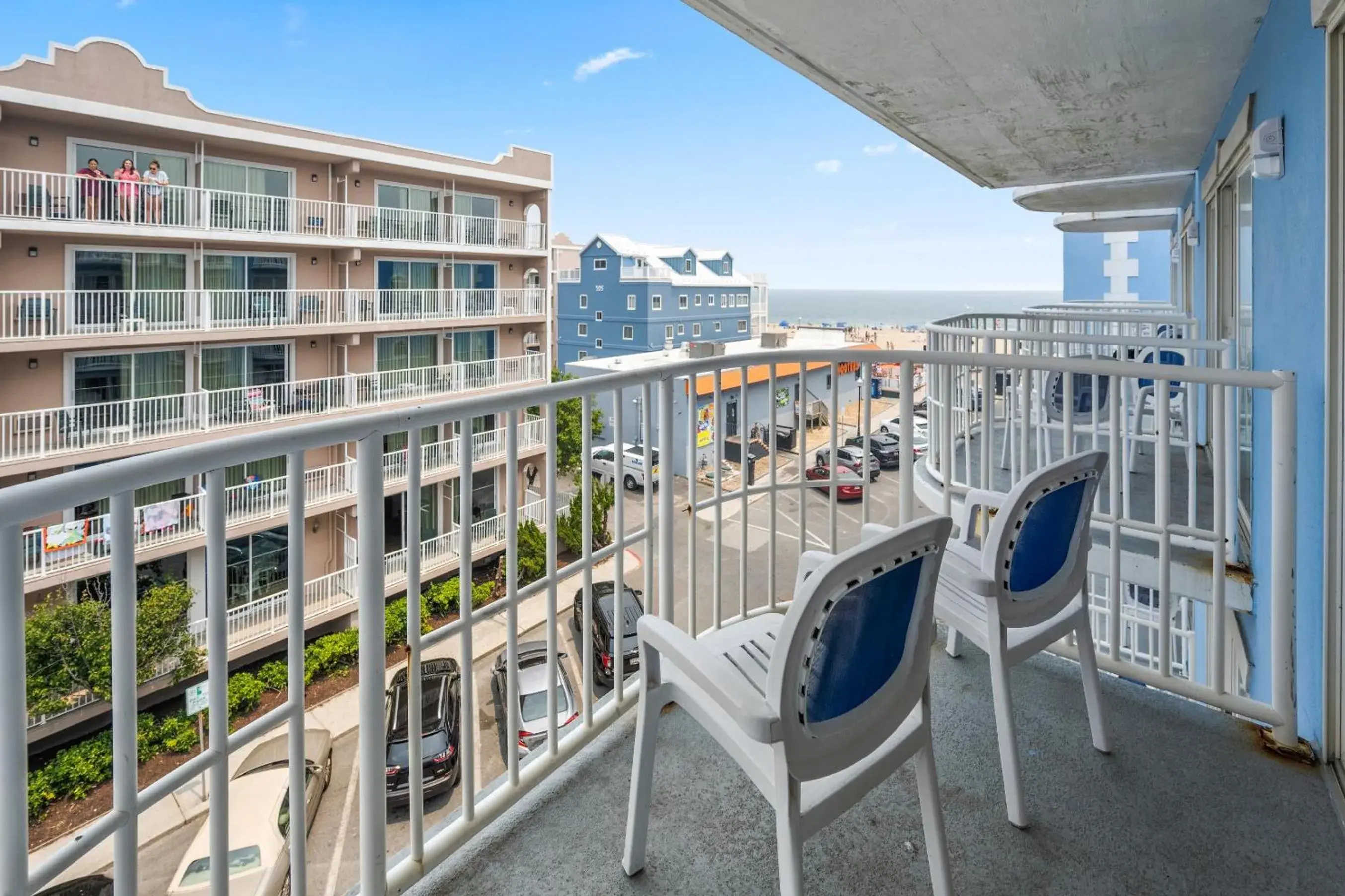 Queen Room with Two Queen Beds - Partial Ocean View in Tidelands Caribbean Boardwalk Hotel and Suites Queen Room with Two Queen Beds - Partial Ocean View in Tidelands Caribbean Boardwalk Hotel and Suites