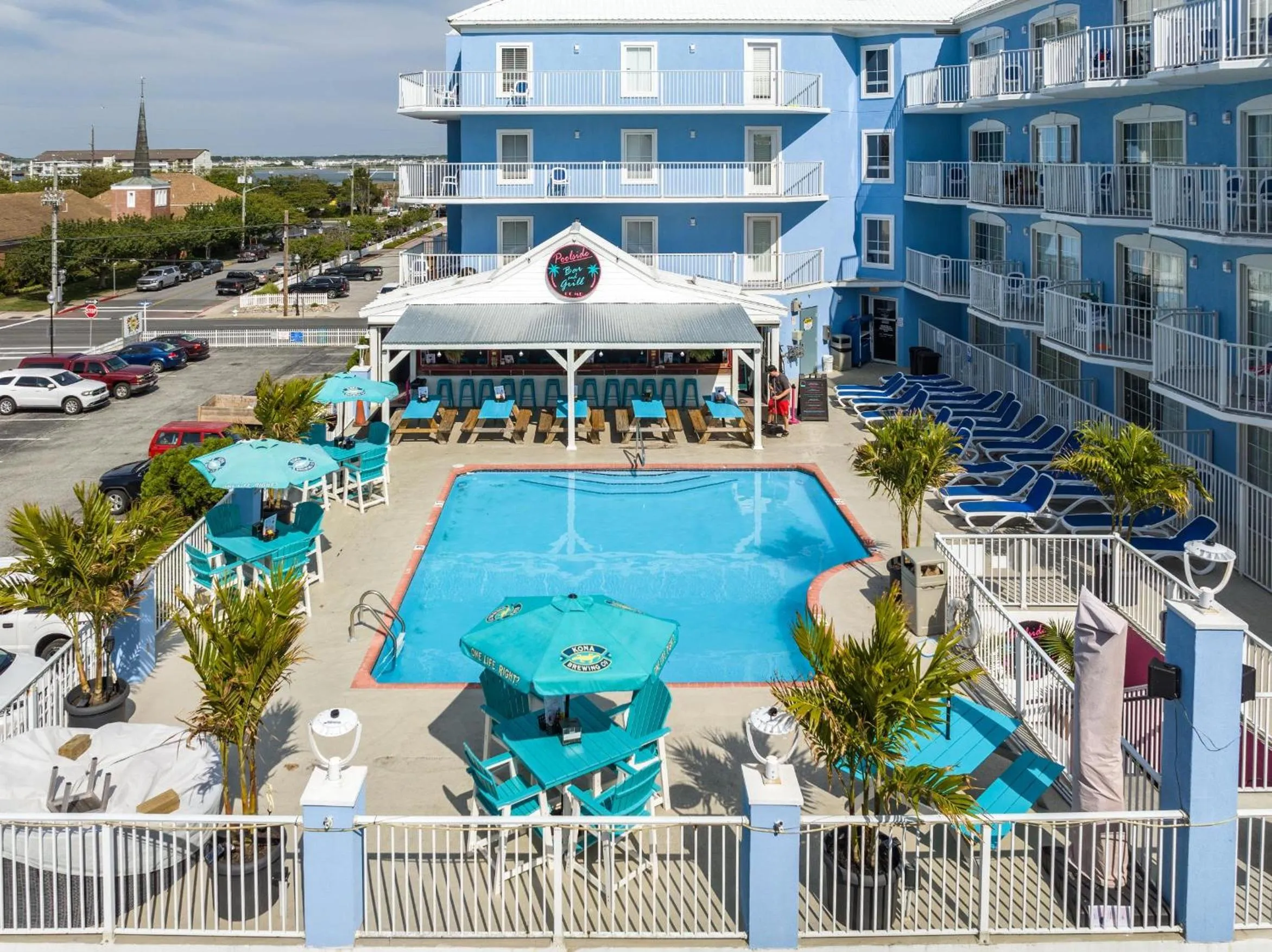 Swimming pool in Tidelands Caribbean Boardwalk Hotel and Suites