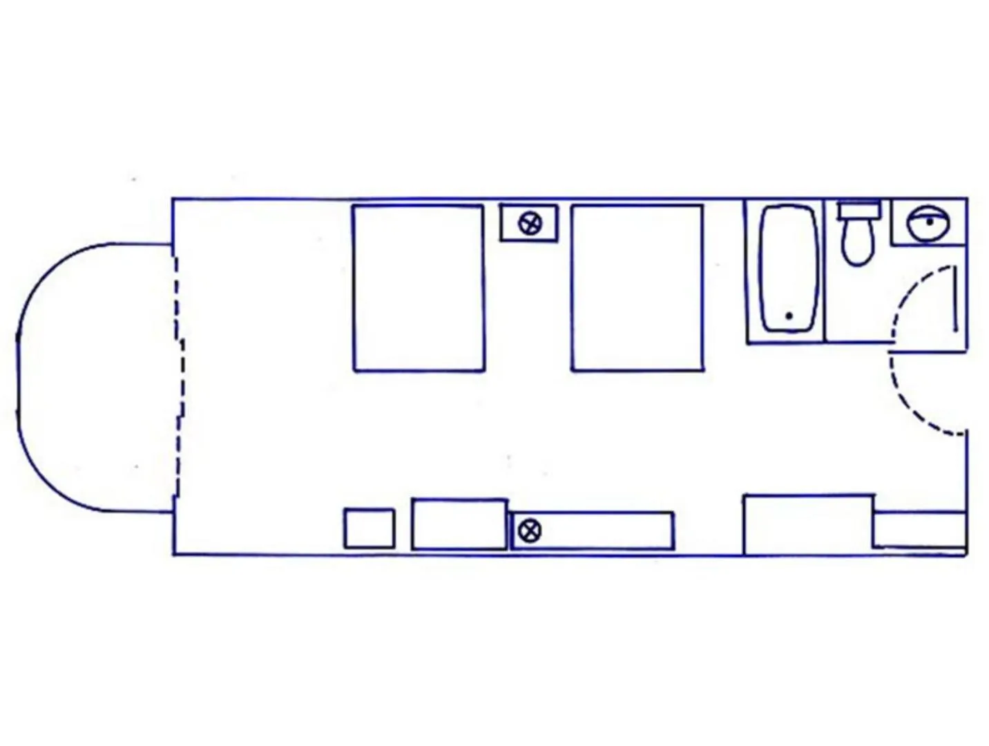 Floor plan in Tidelands Caribbean Boardwalk Hotel and Suites