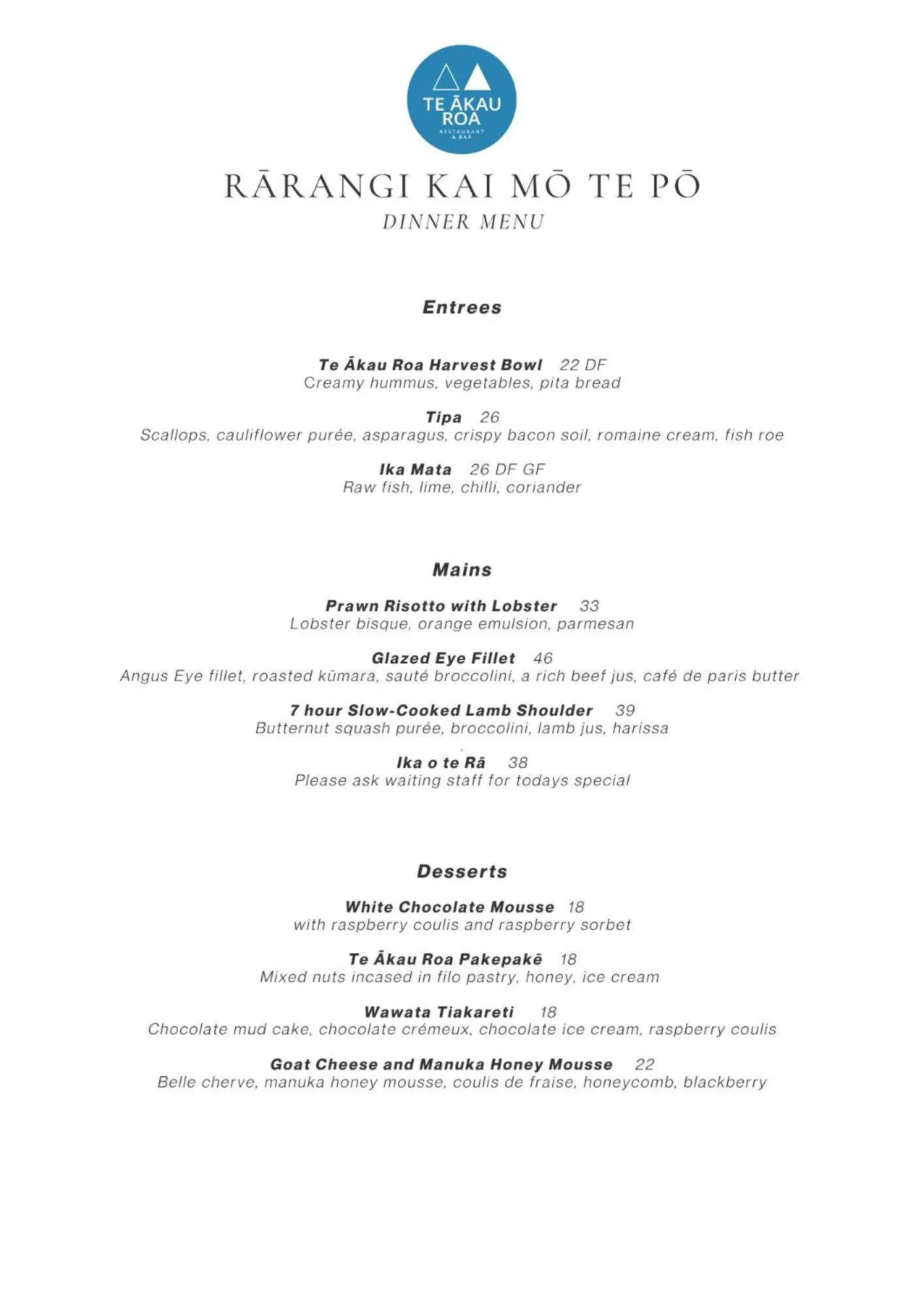 Restaurant/places to eat in Quality Hotel Oceans Tutukaka