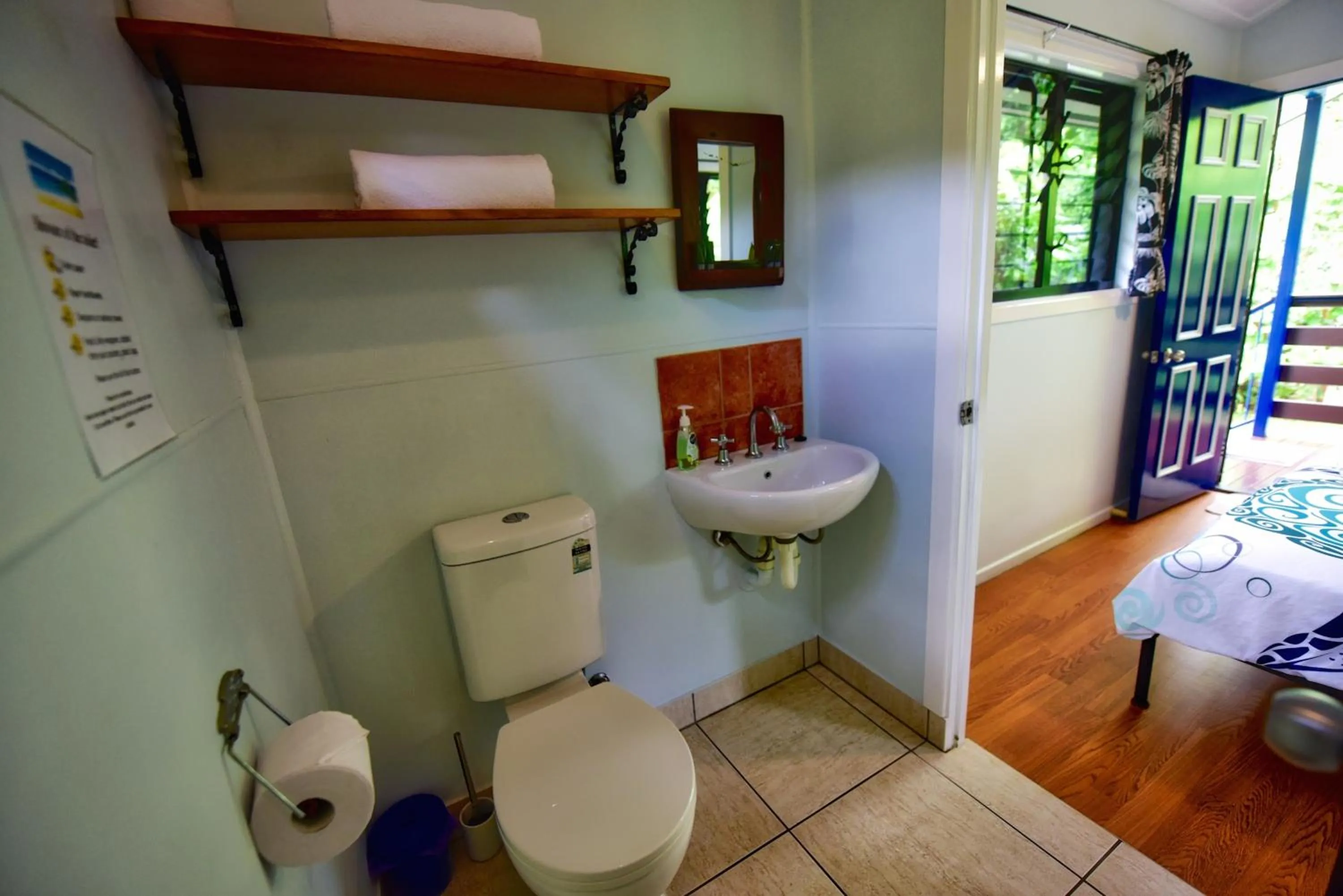 Bathroom in Thornton Beach Bungalows Daintree