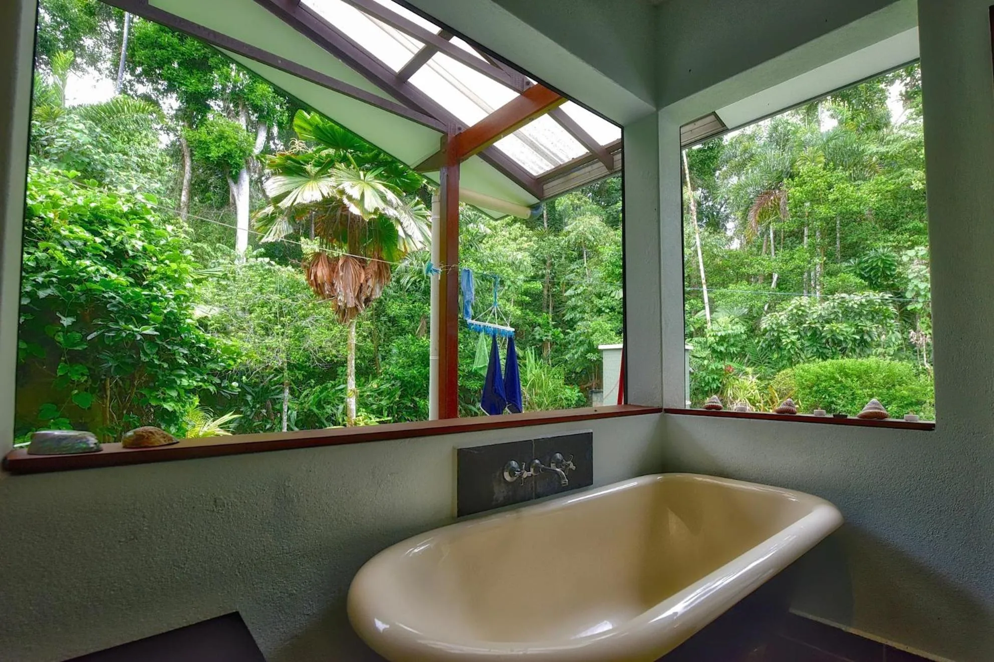 Bathroom in Thornton Beach Bungalows Daintree