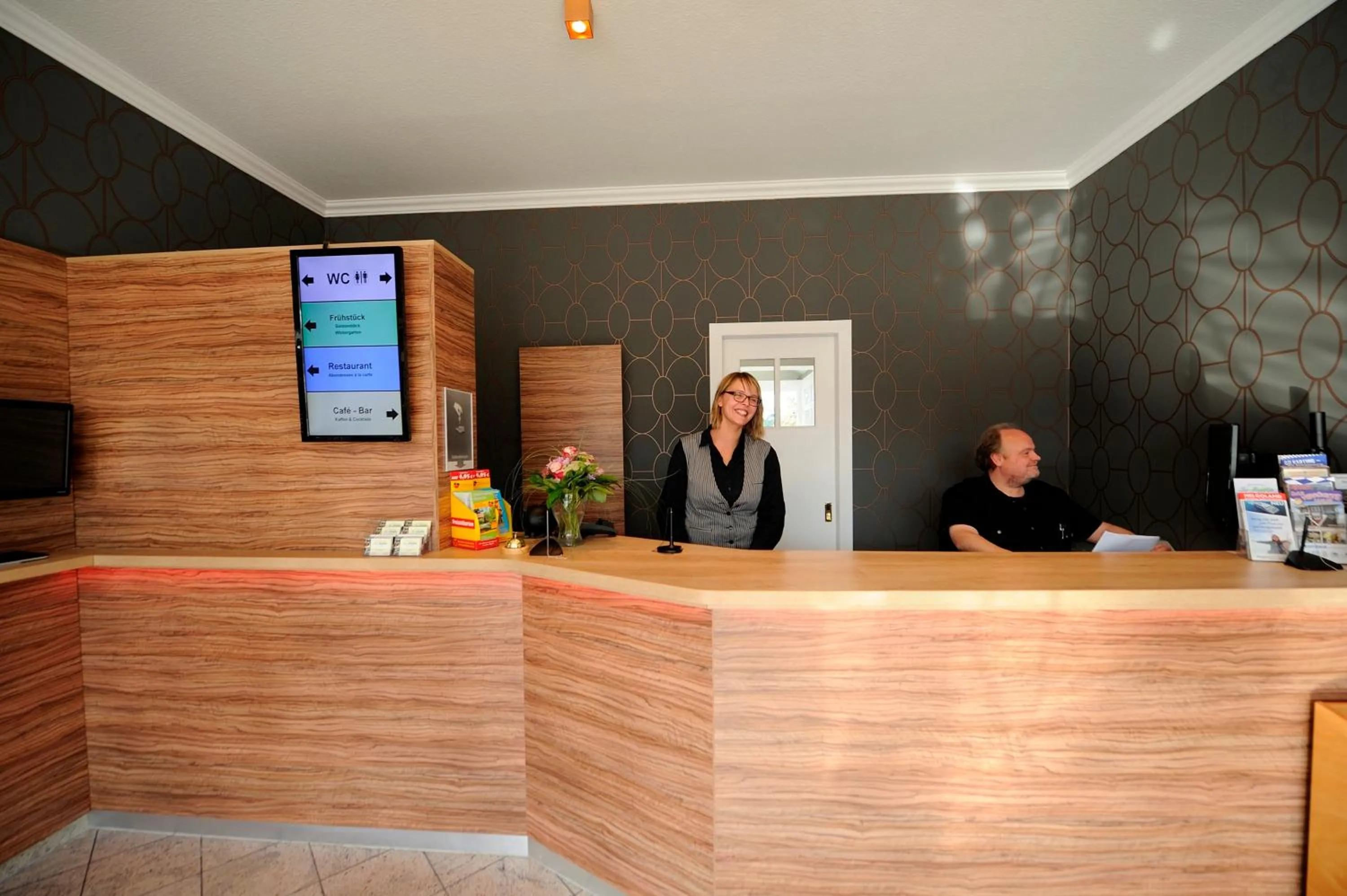 Lobby or reception in Hotel zur Heideblüte