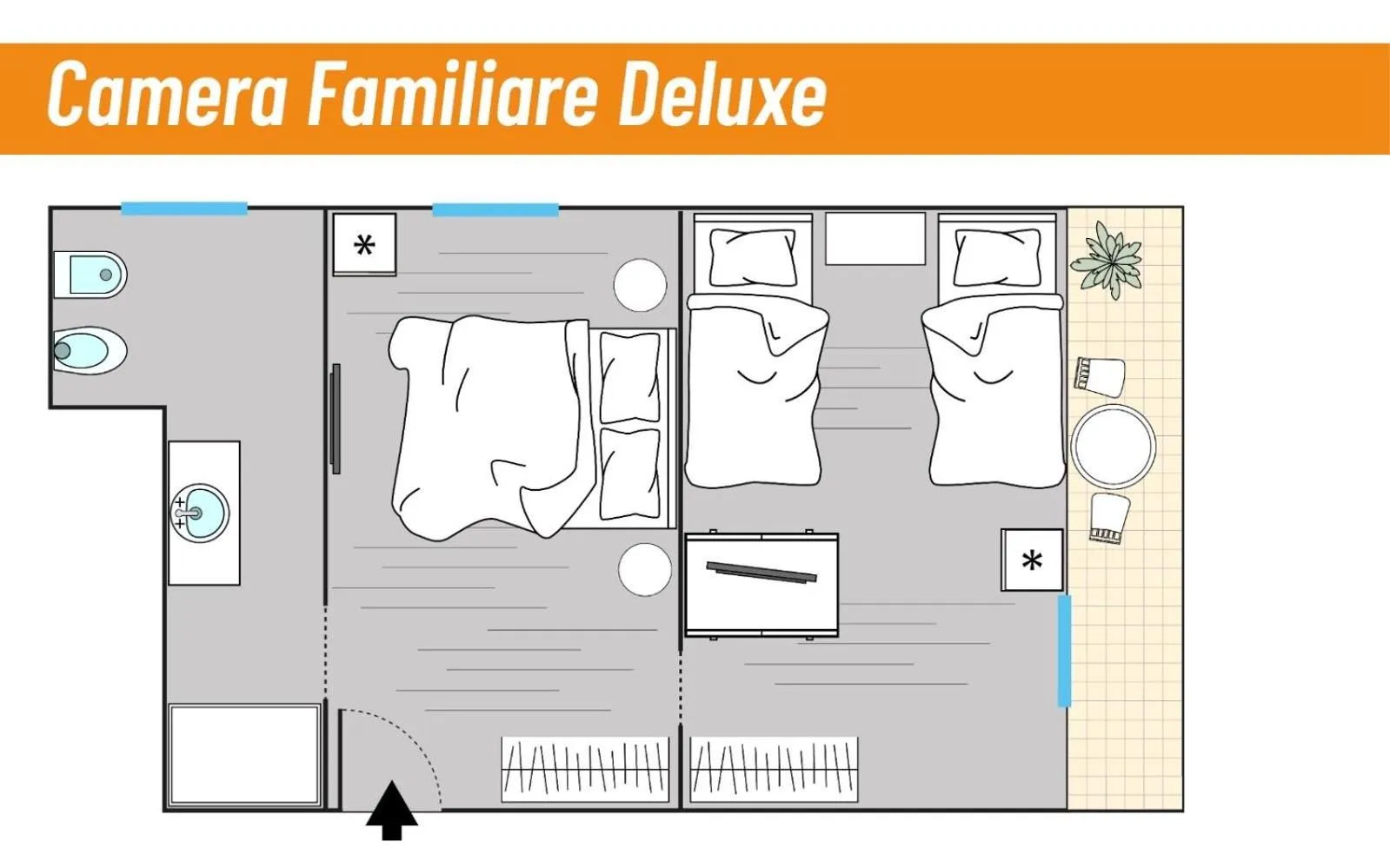 Floor plan in Borgo Incoronata B&B