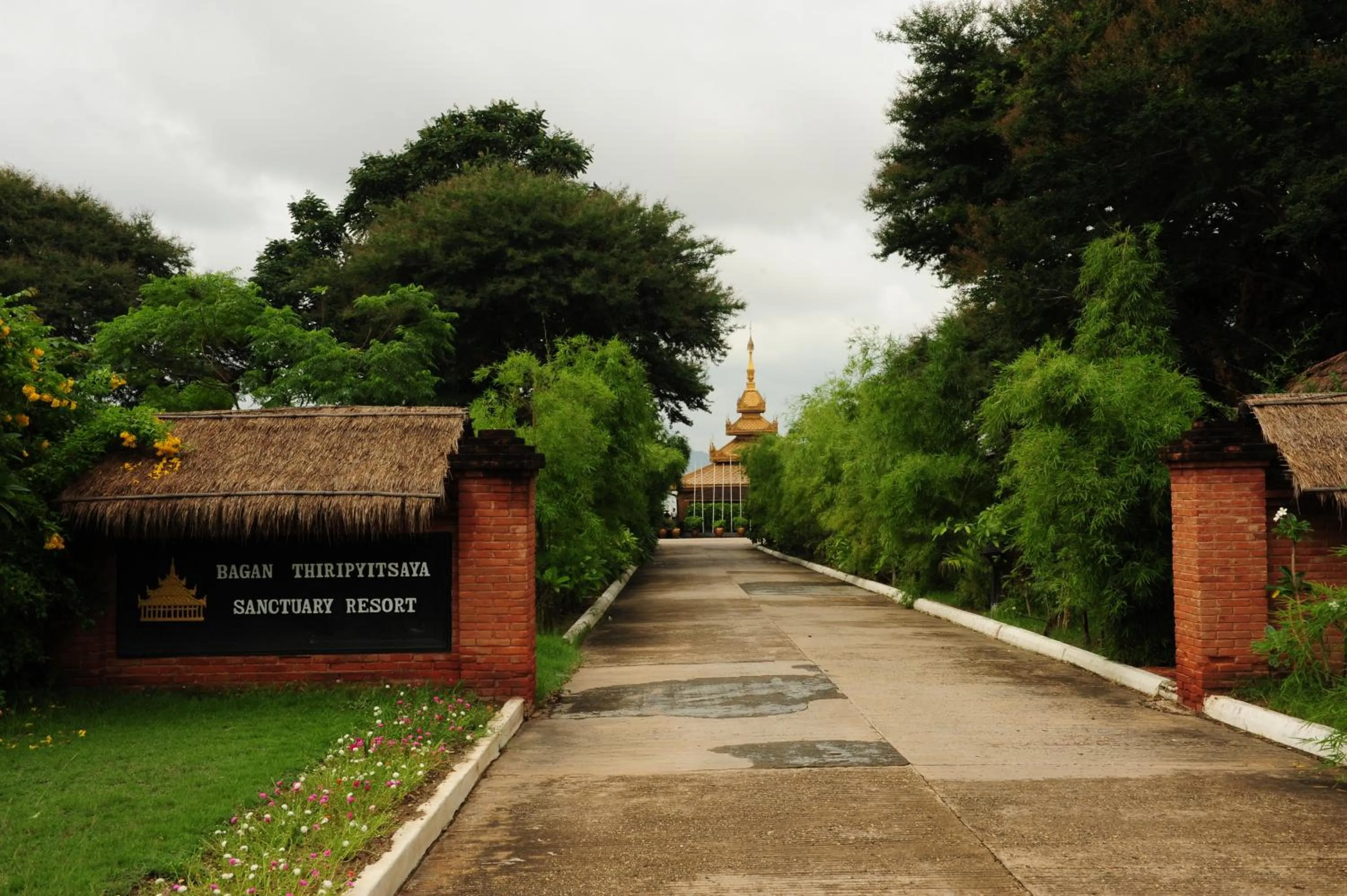 Facade/entrance in Bagan Thiripyitsaya Sanctuary Resort