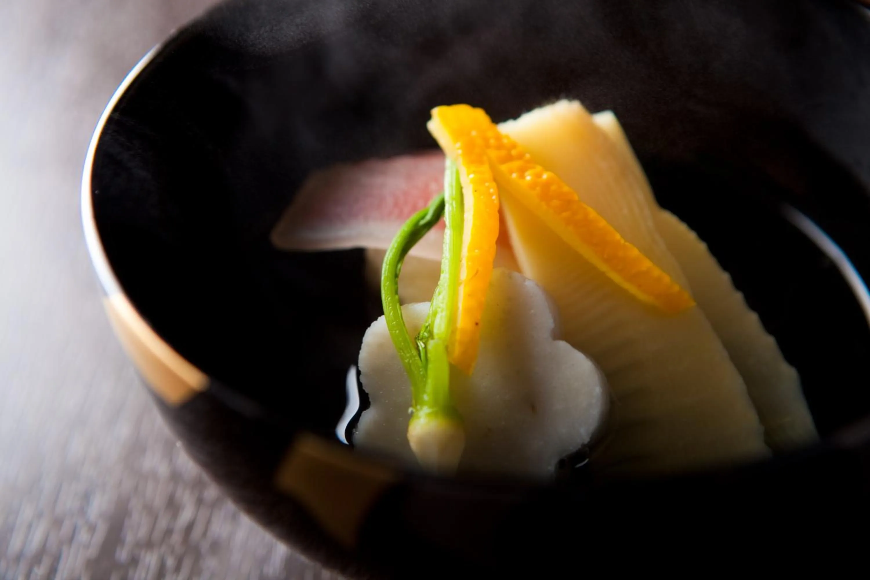 Food close-up in Kappo Ryokan Kannawa Bettei