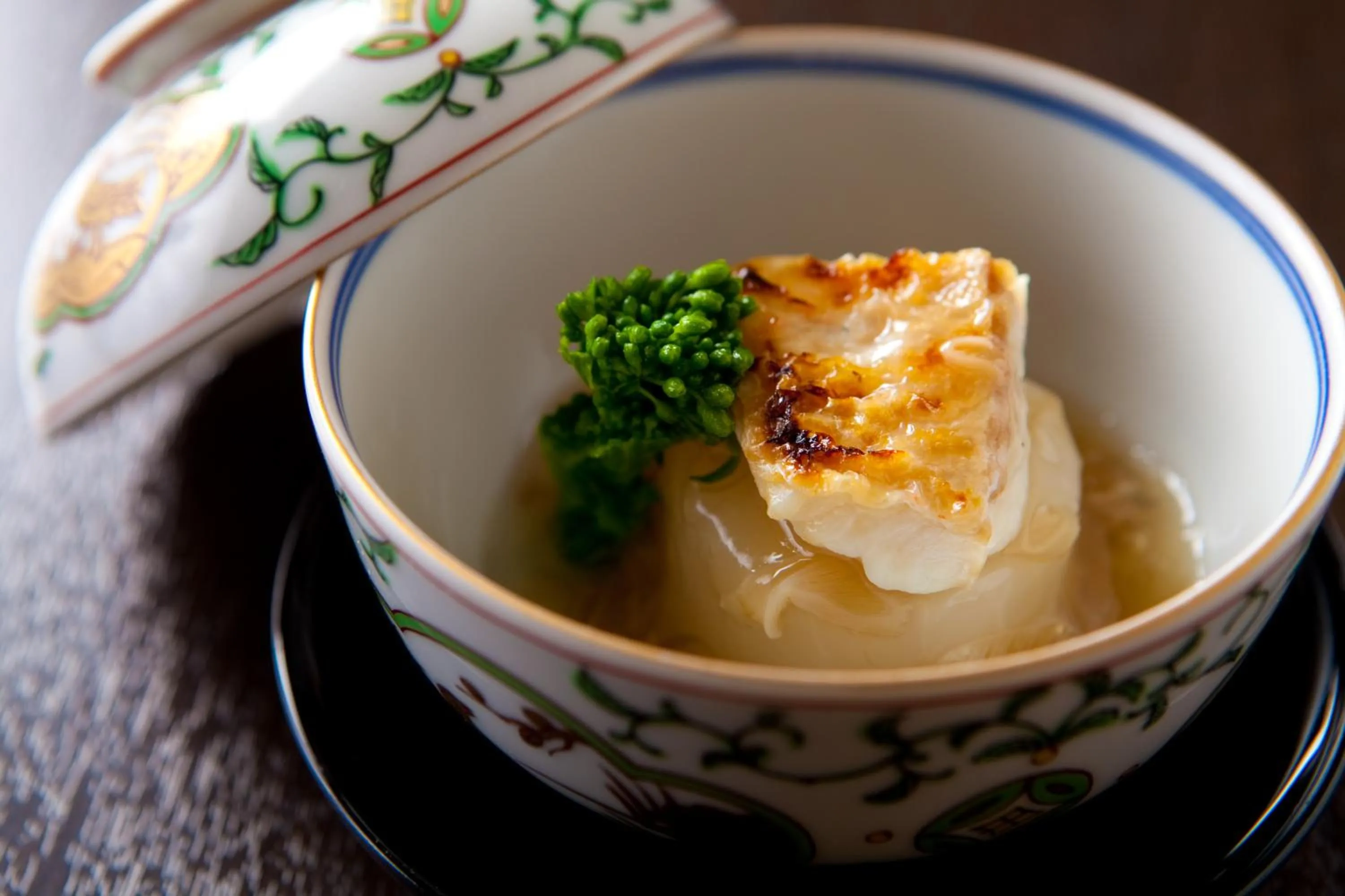 Food close-up in Kappo Ryokan Kannawa Bettei