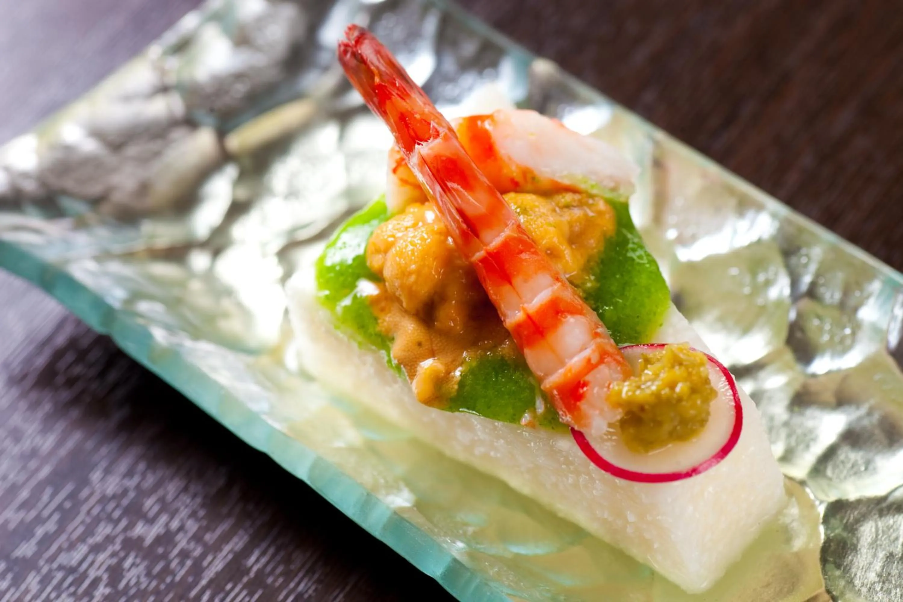 Food close-up in Kappo Ryokan Kannawa Bettei