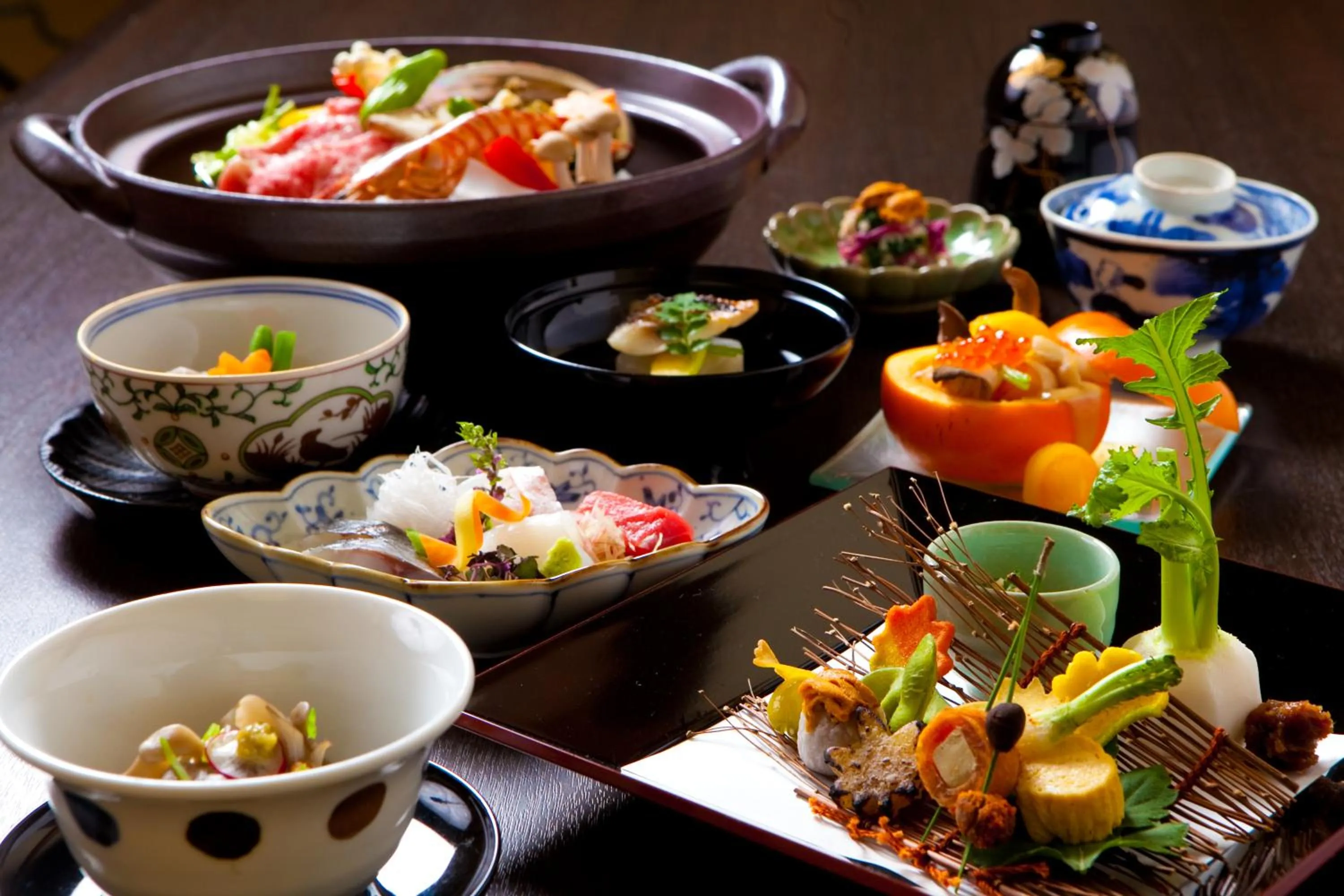 Food in Kappo Ryokan Kannawa Bettei