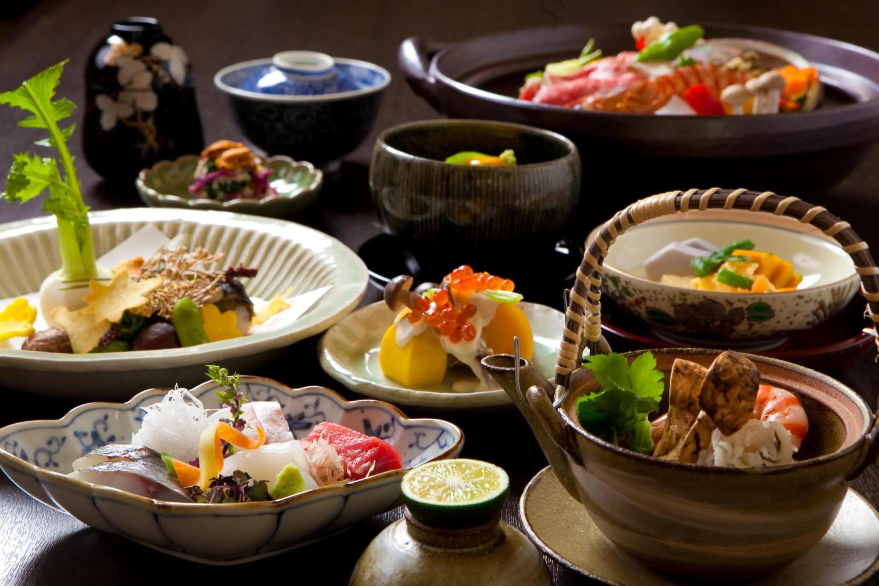 Food in Kappo Ryokan Kannawa Bettei
