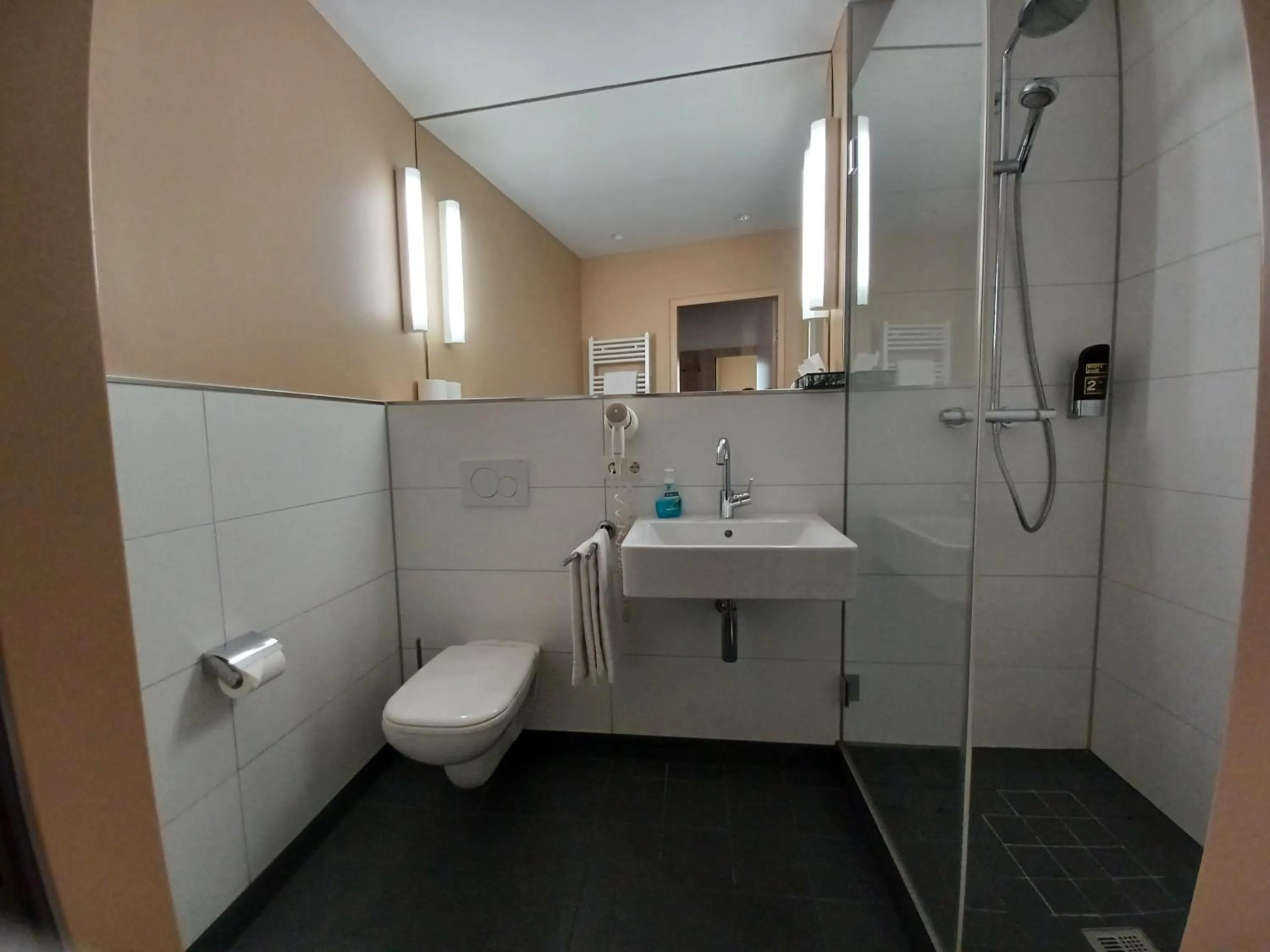 Shower in Hotel Europa