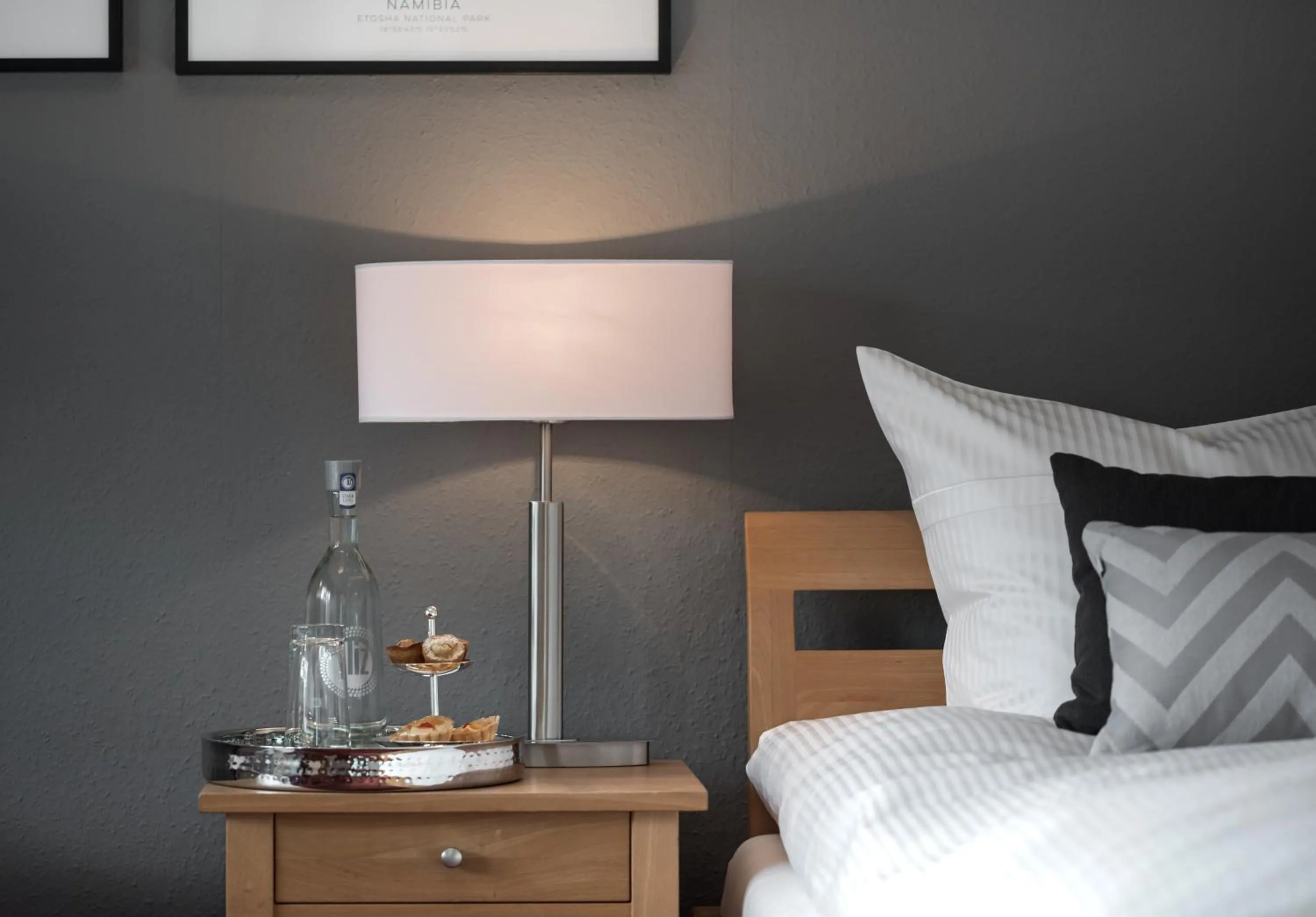 Bed in Hotel Stadt Hamburg