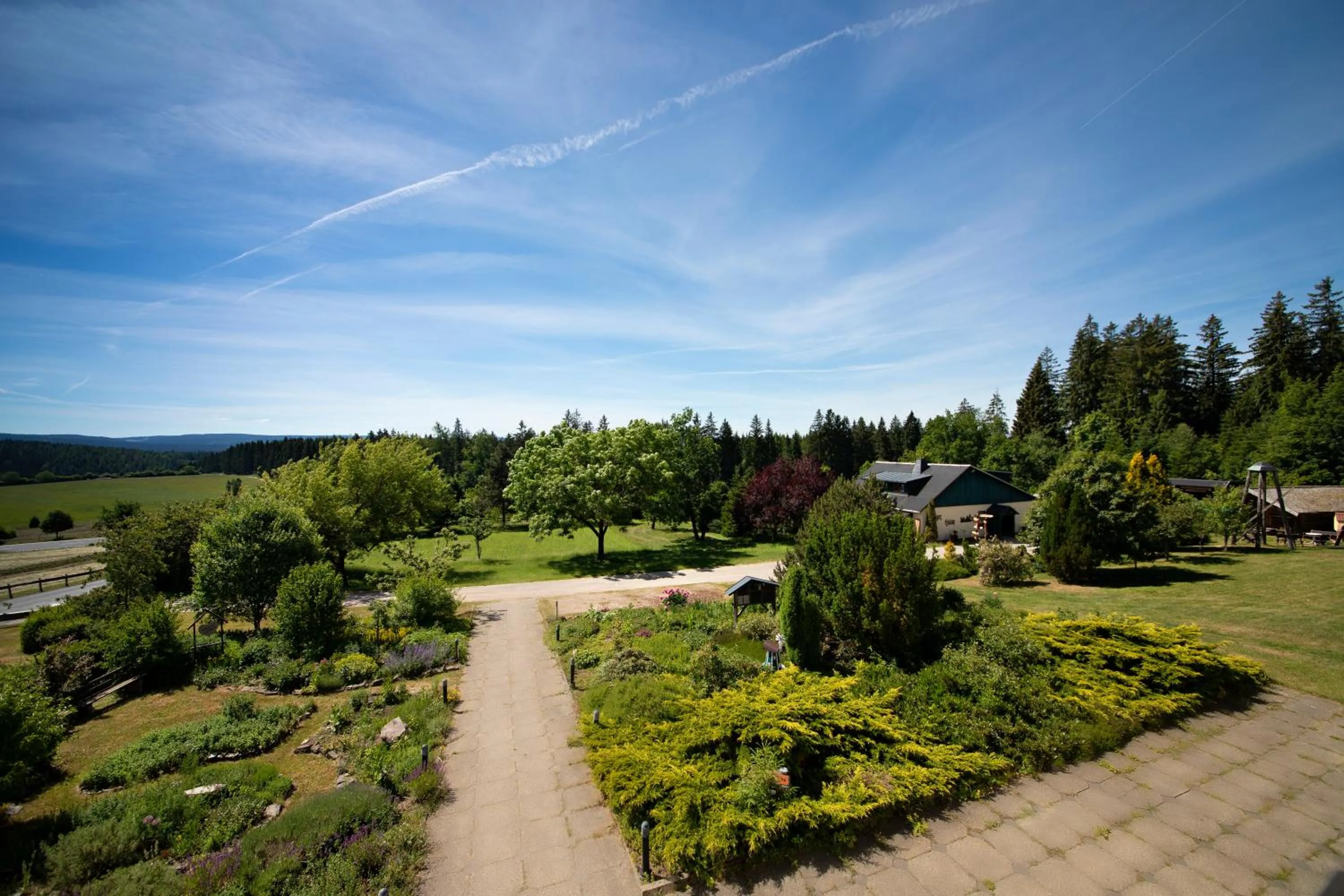 Garden view in Hotel Forstmeister